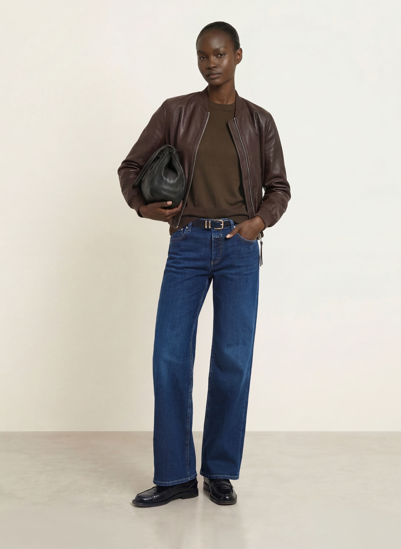 CLOSED Wide Leg Jeans GILLIAN: BLB BLUE/BLACK