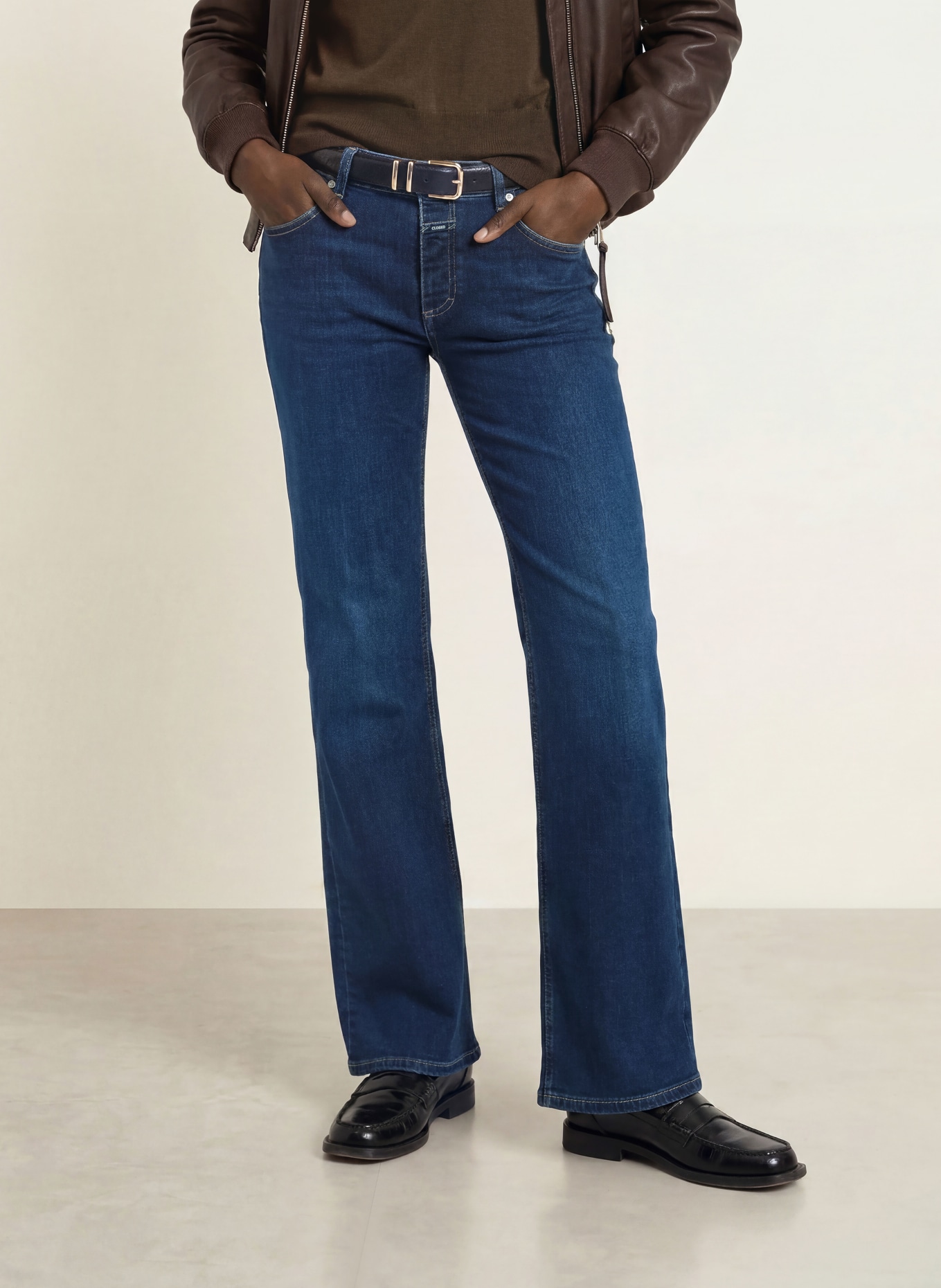 CLOSED Wide Leg Jeans GILLIAN: BLB BLUE/BLACK
