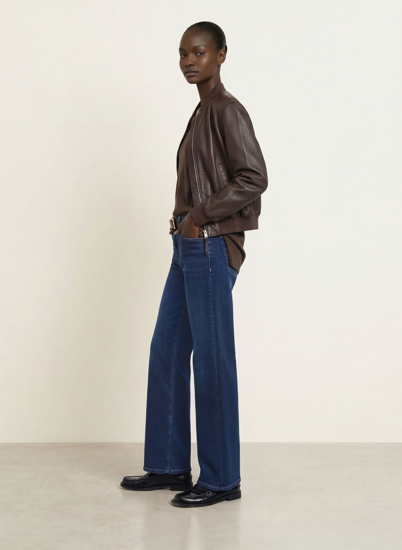 CLOSED Wide Leg Jeans GILLIAN: BLB BLUE/BLACK