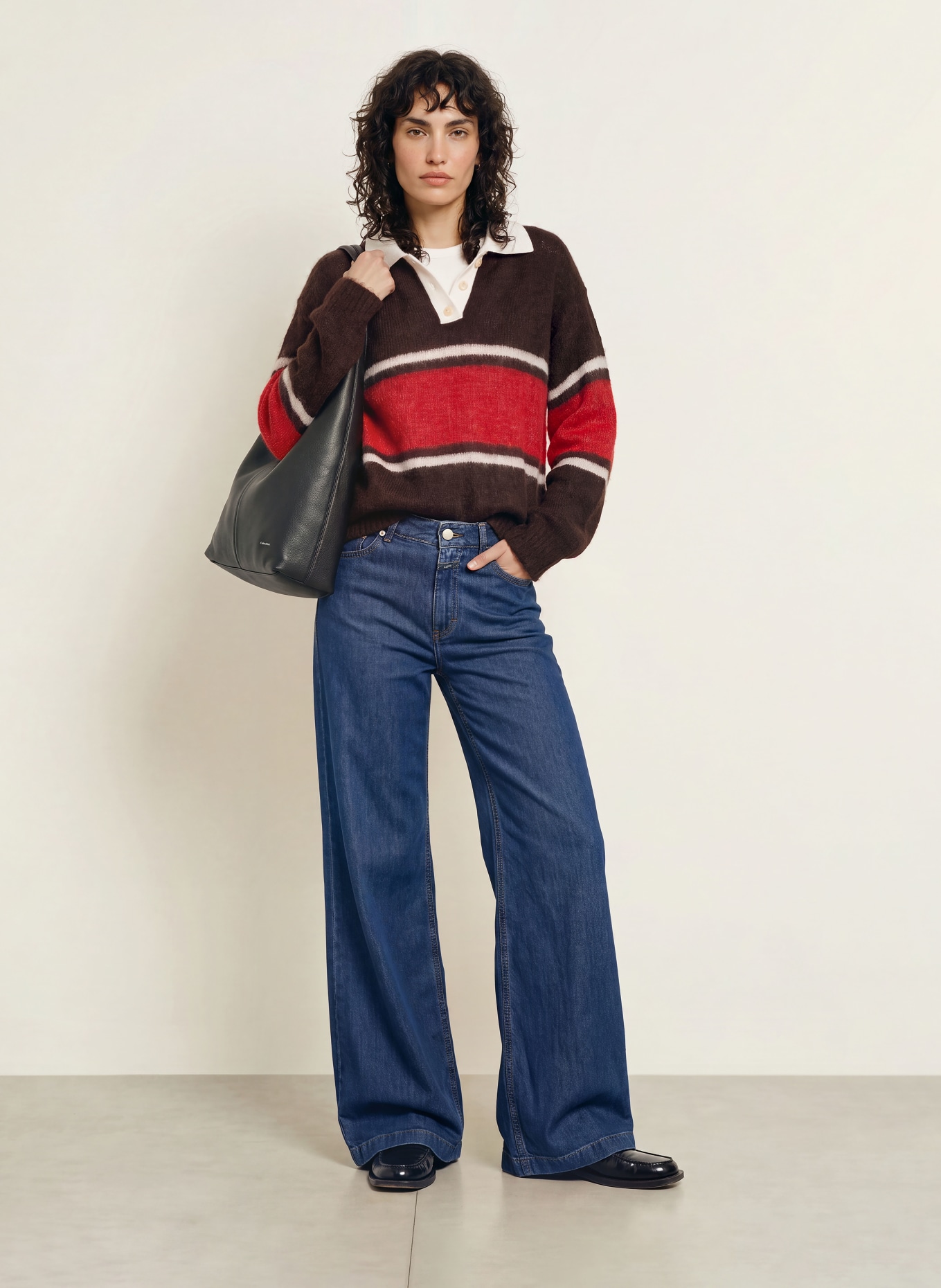 CLOSED Wide Leg Jeans GLOW UP: DBL DARK BLUE