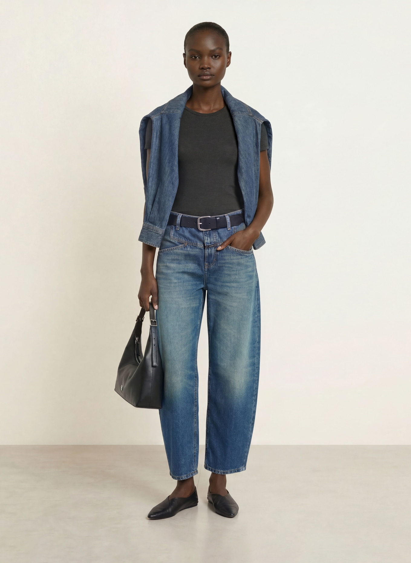 CLOSED Cropped Jeans STOVER-X: DBL DARK BLUE