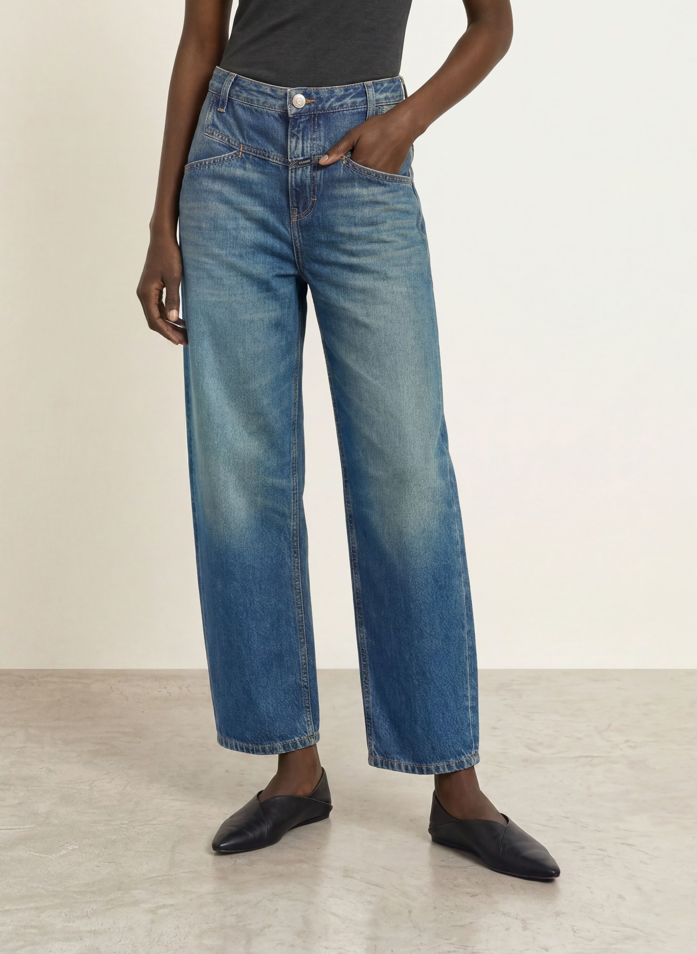 CLOSED Cropped Jeans STOVER-X: DBL DARK BLUE