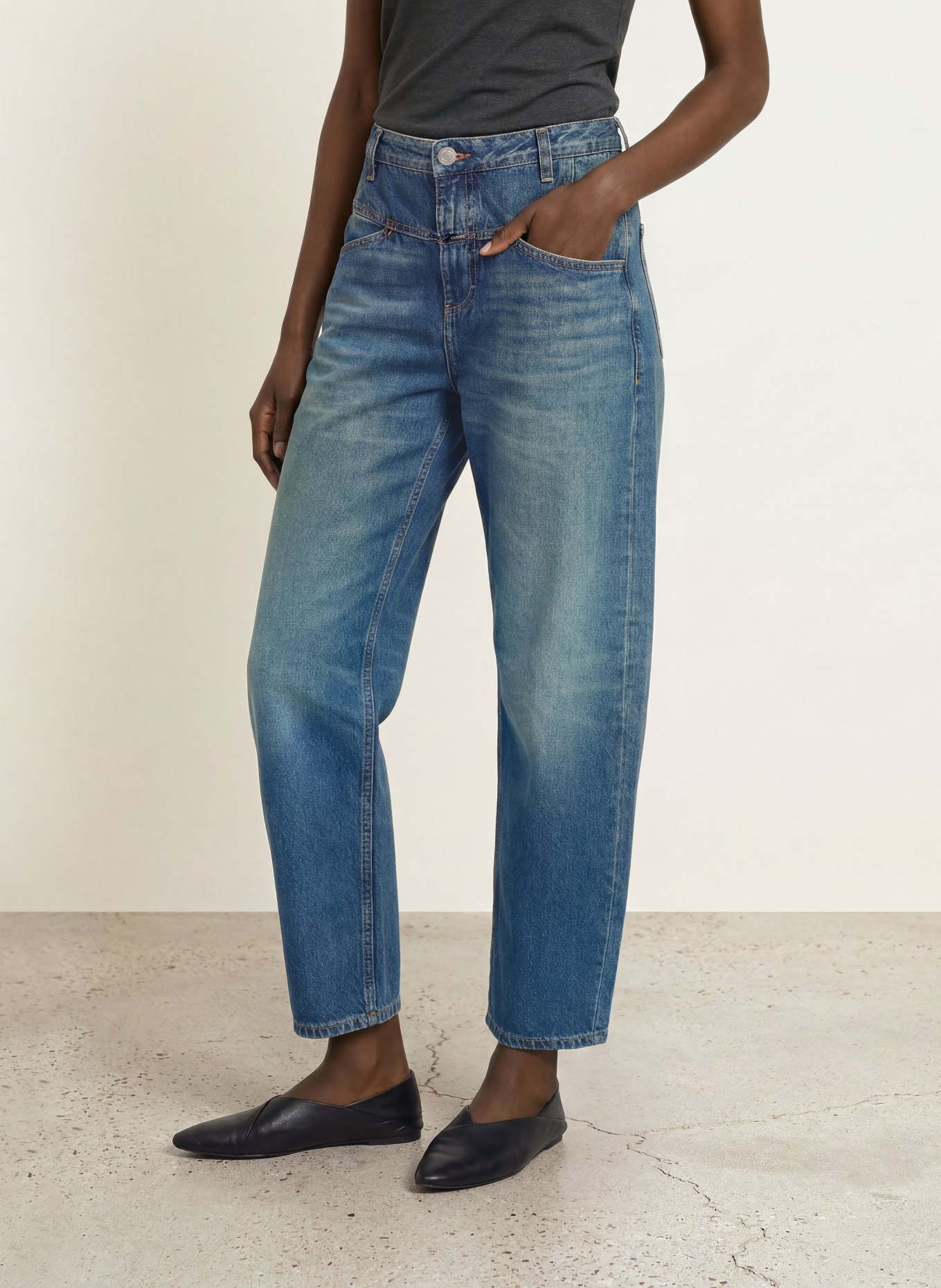 CLOSED Cropped Jeans STOVER-X: DBL DARK BLUE