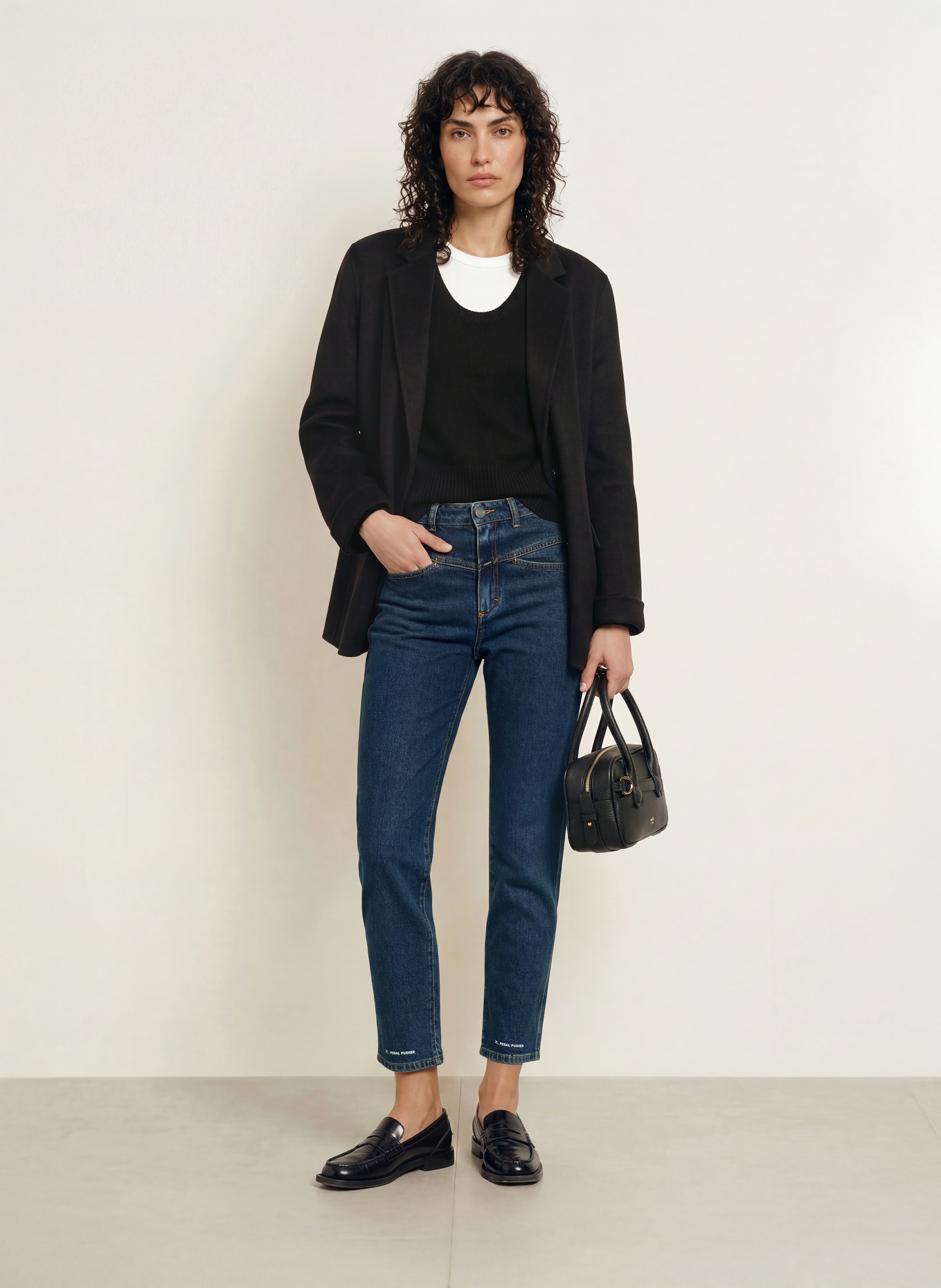 CLOSED Skinny Jeans PEDAL PUSHER: DBL DARK BLUE