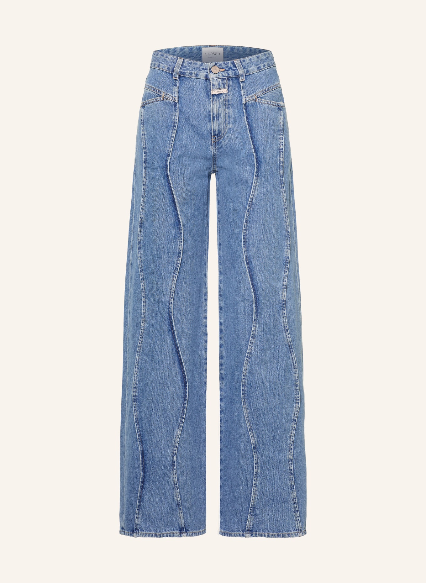 CLOSED Wide leg jeans TALI-X: MBL MID BLUE