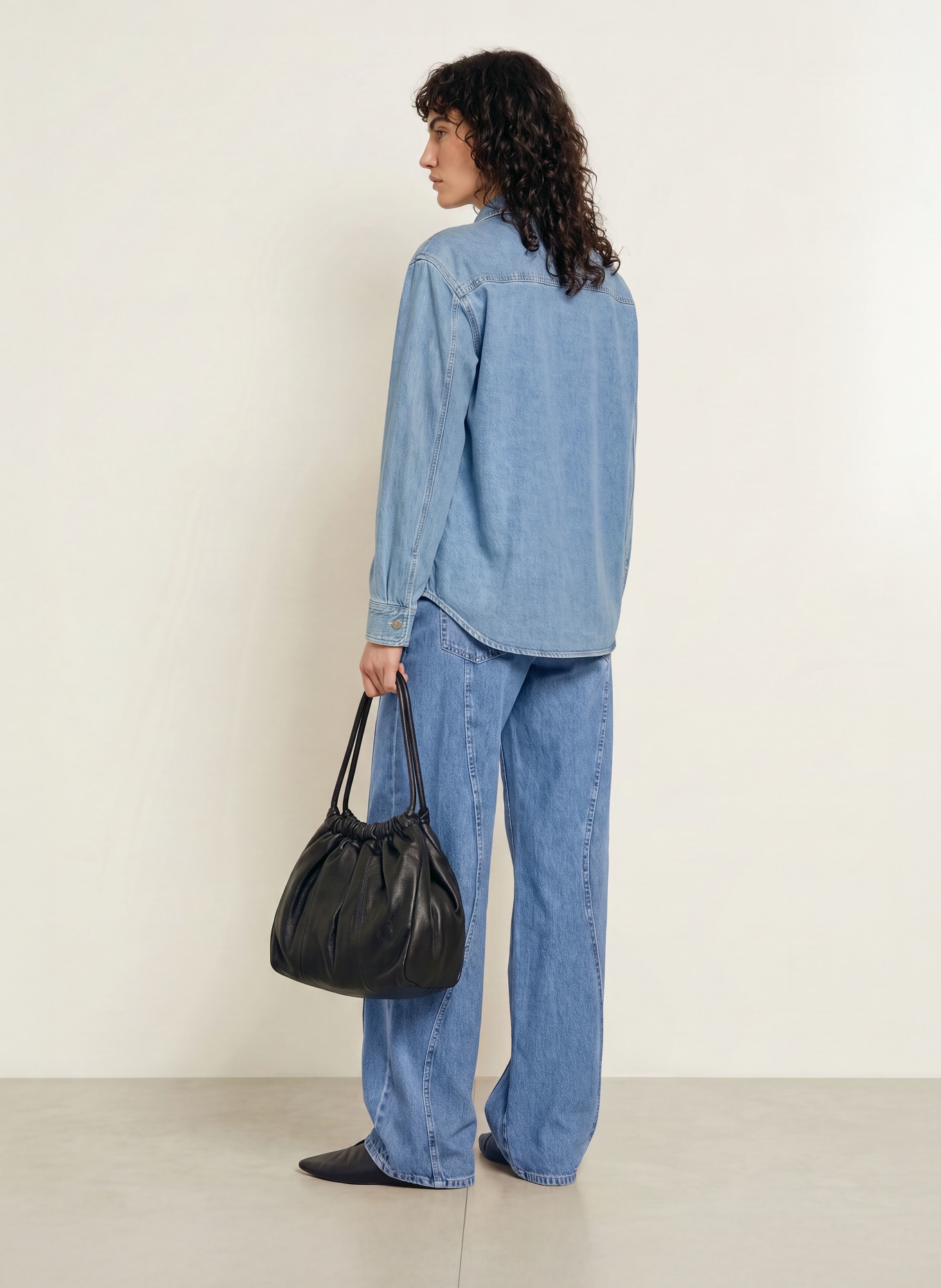 CLOSED Wide leg jeans TALI-X: MBL MID BLUE