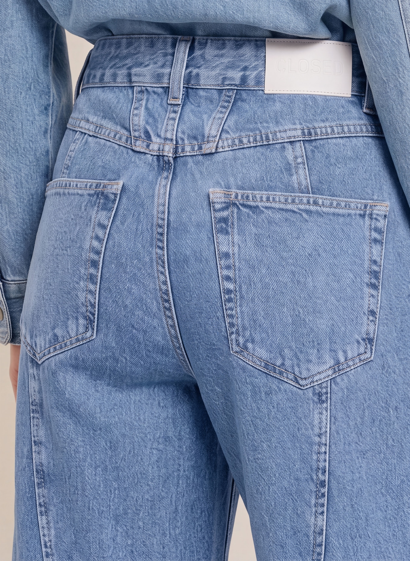 CLOSED Wide leg jeans TALI-X: MBL MID BLUE