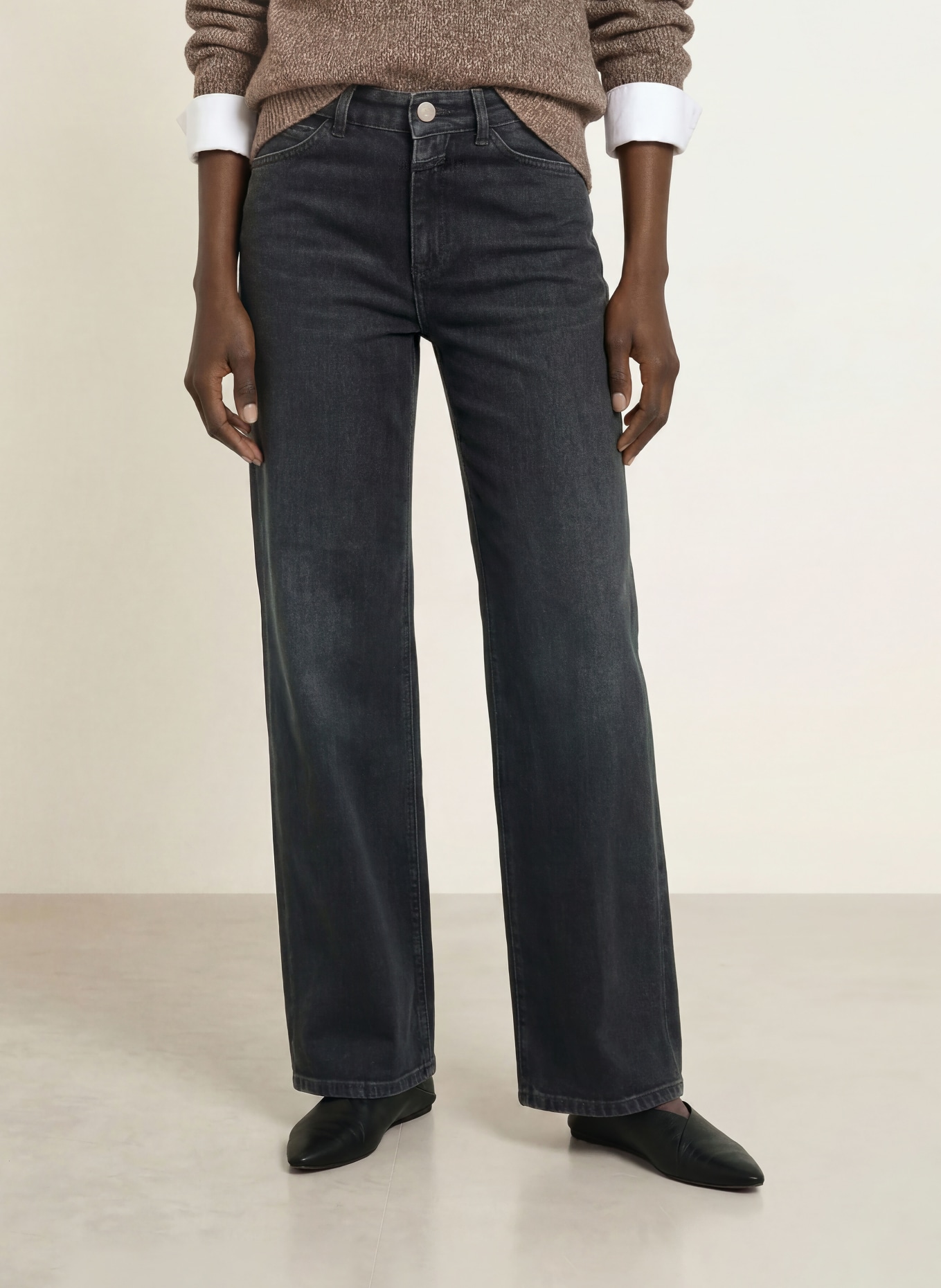 CLOSED Wide Leg Jeans WERA: DGY DARK GREY