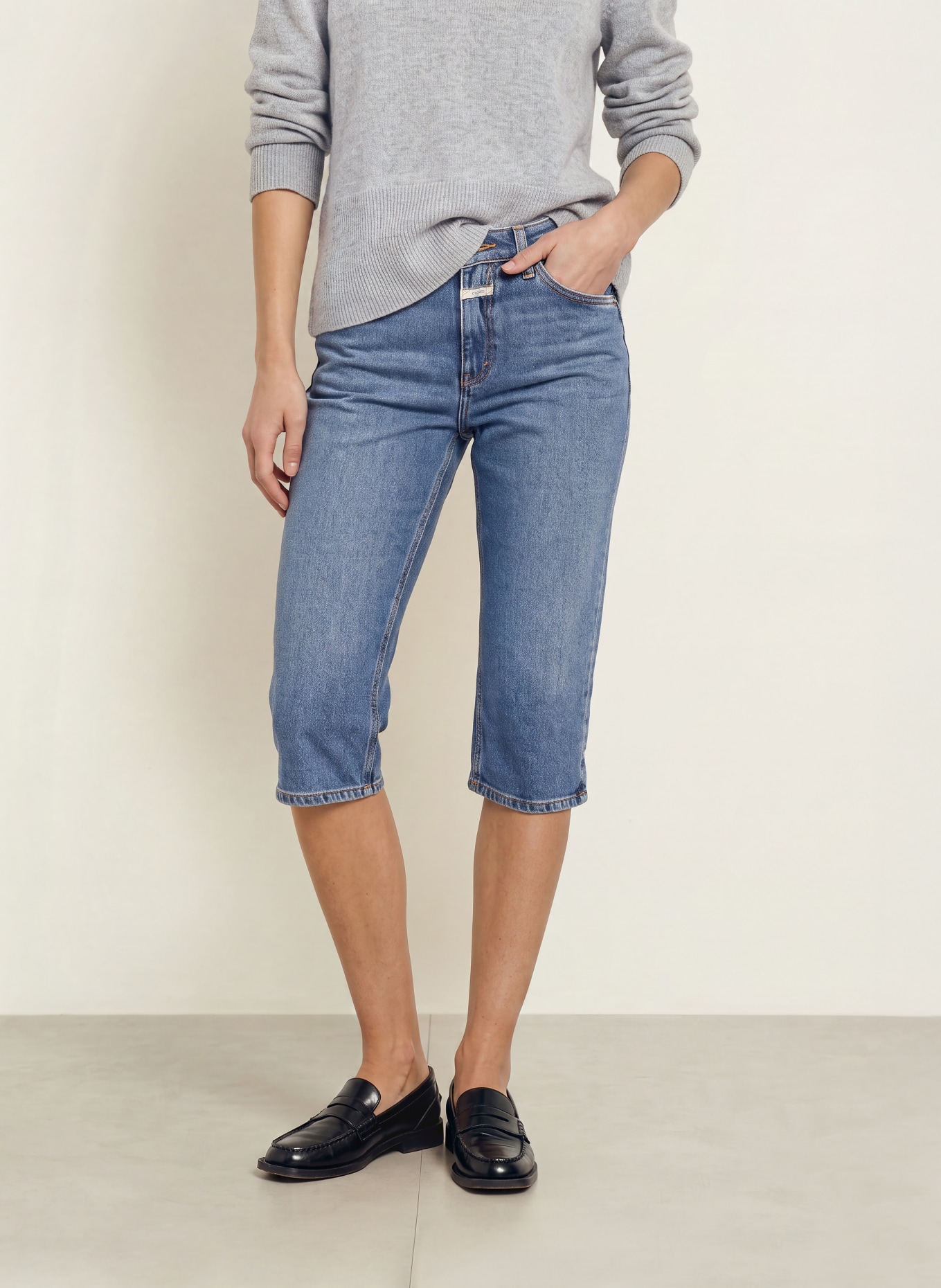 CLOSED 3/4 jeans FINA: MBL MID BLUE