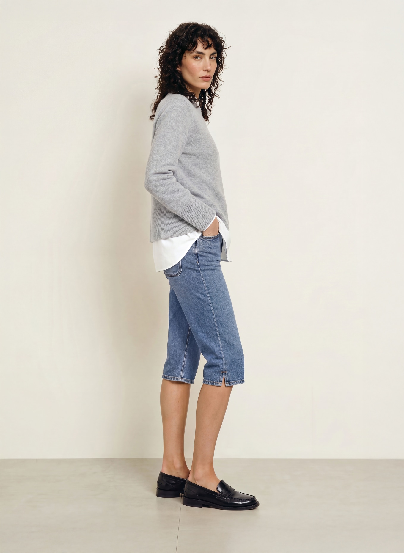 CLOSED 3/4 jeans FINA: MBL MID BLUE