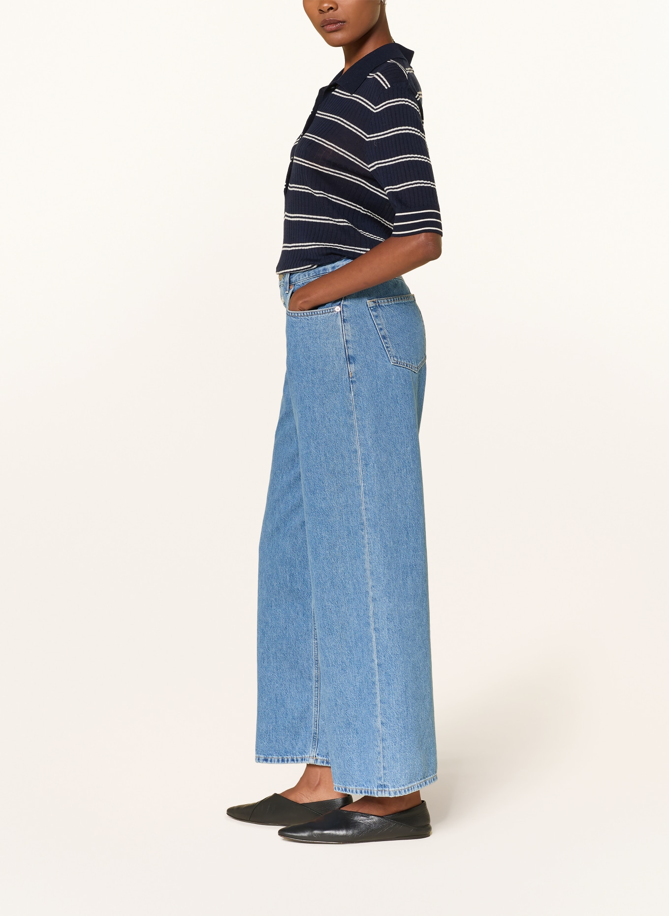 CLOSED Jeans med brede ben JAYLA: MBL MID BLUE