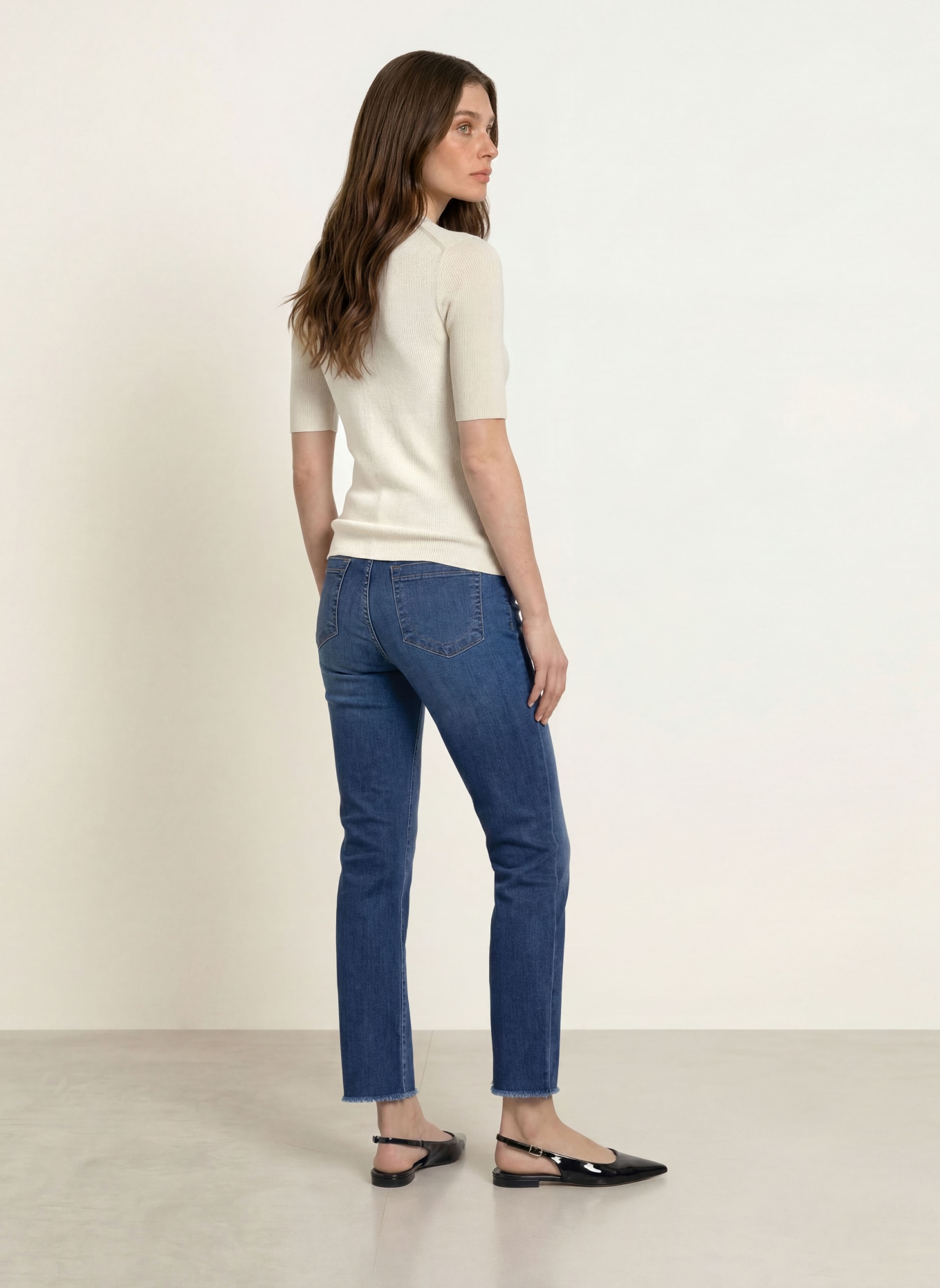 MARC CAIN Strickshirt mit Glitzergarn: 126 lamb`s wool