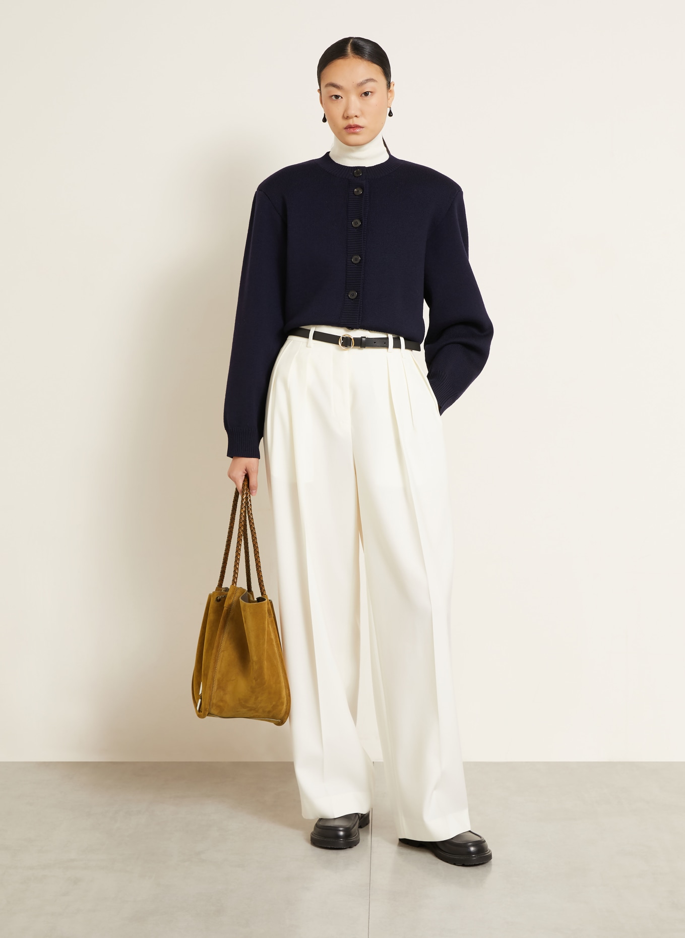 Proenza Schouler Shopper mit Pouch: COGNAC / SILBER