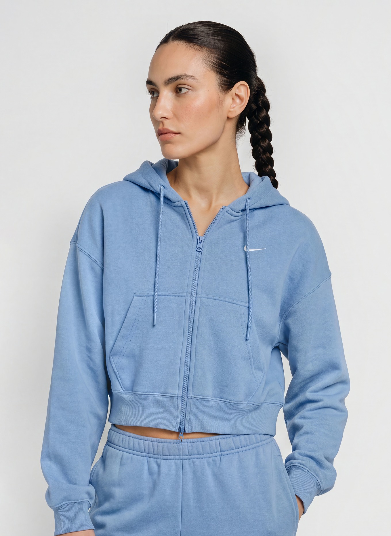 Nike Sweatvest STUDIO: LICHTBLAUW