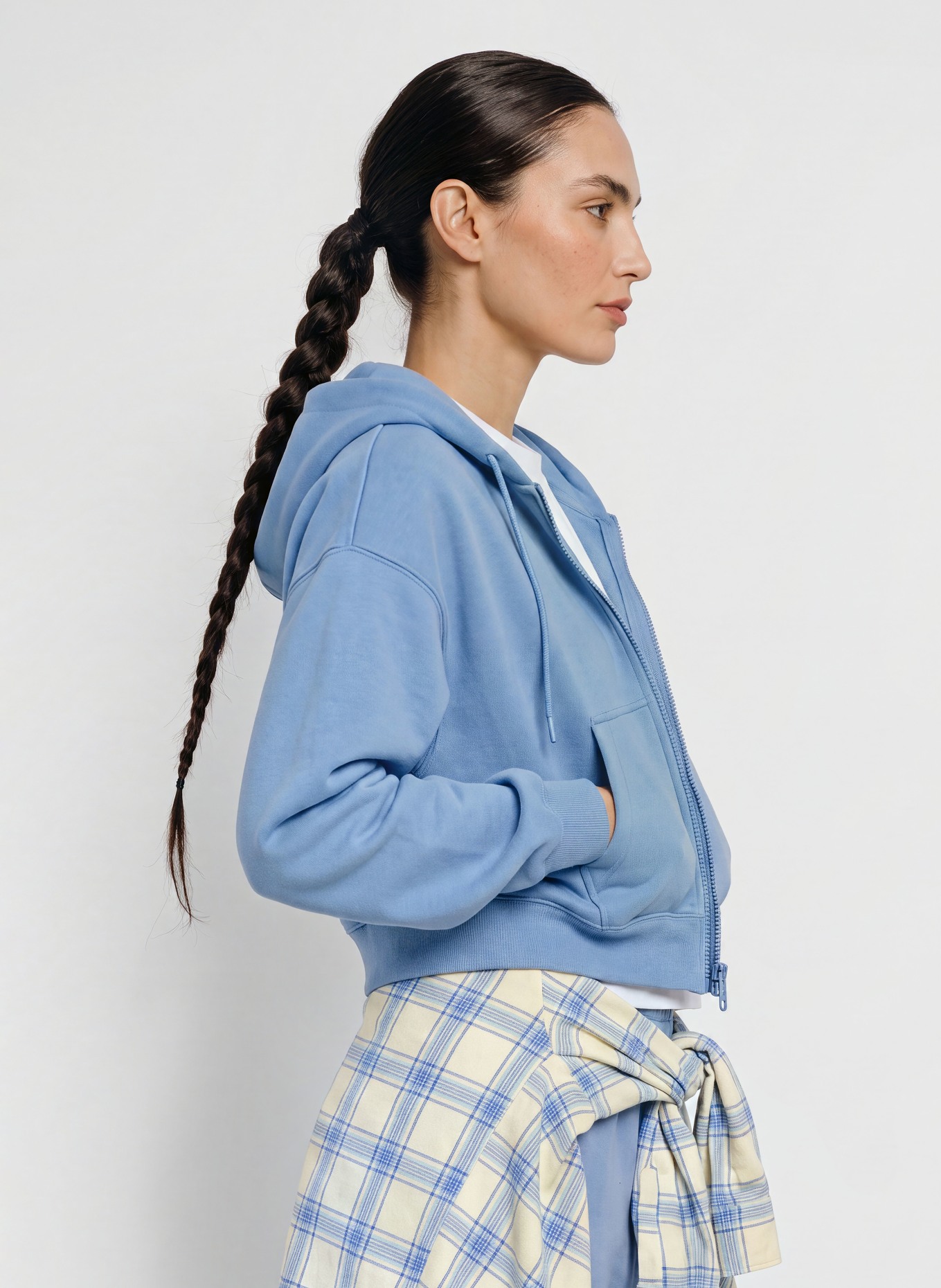Nike Sweatvest STUDIO: LICHTBLAUW