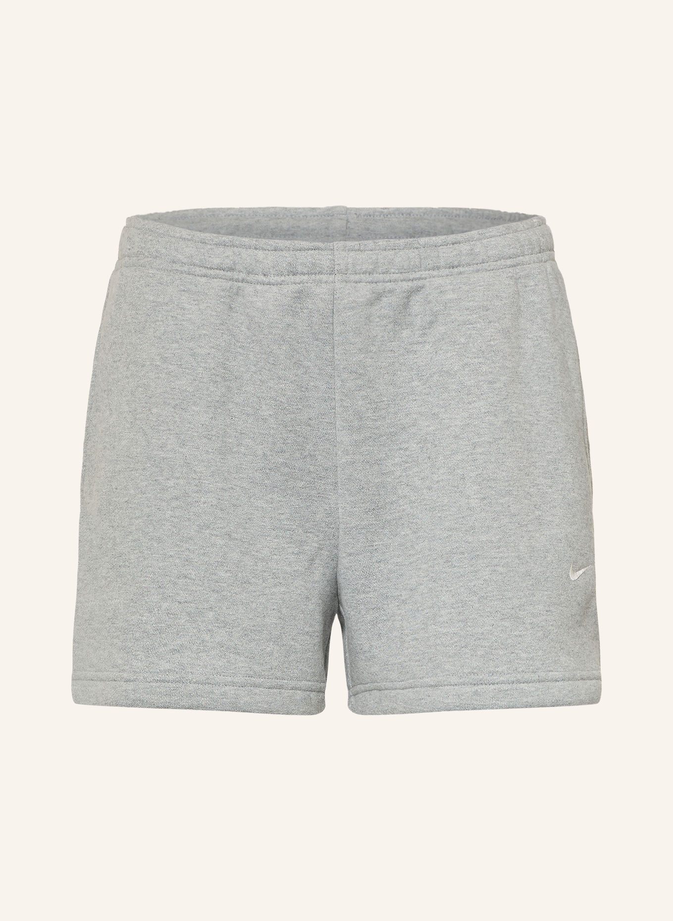 Nike Sweatshorts STUDIO FLEECE: HELLGRAU