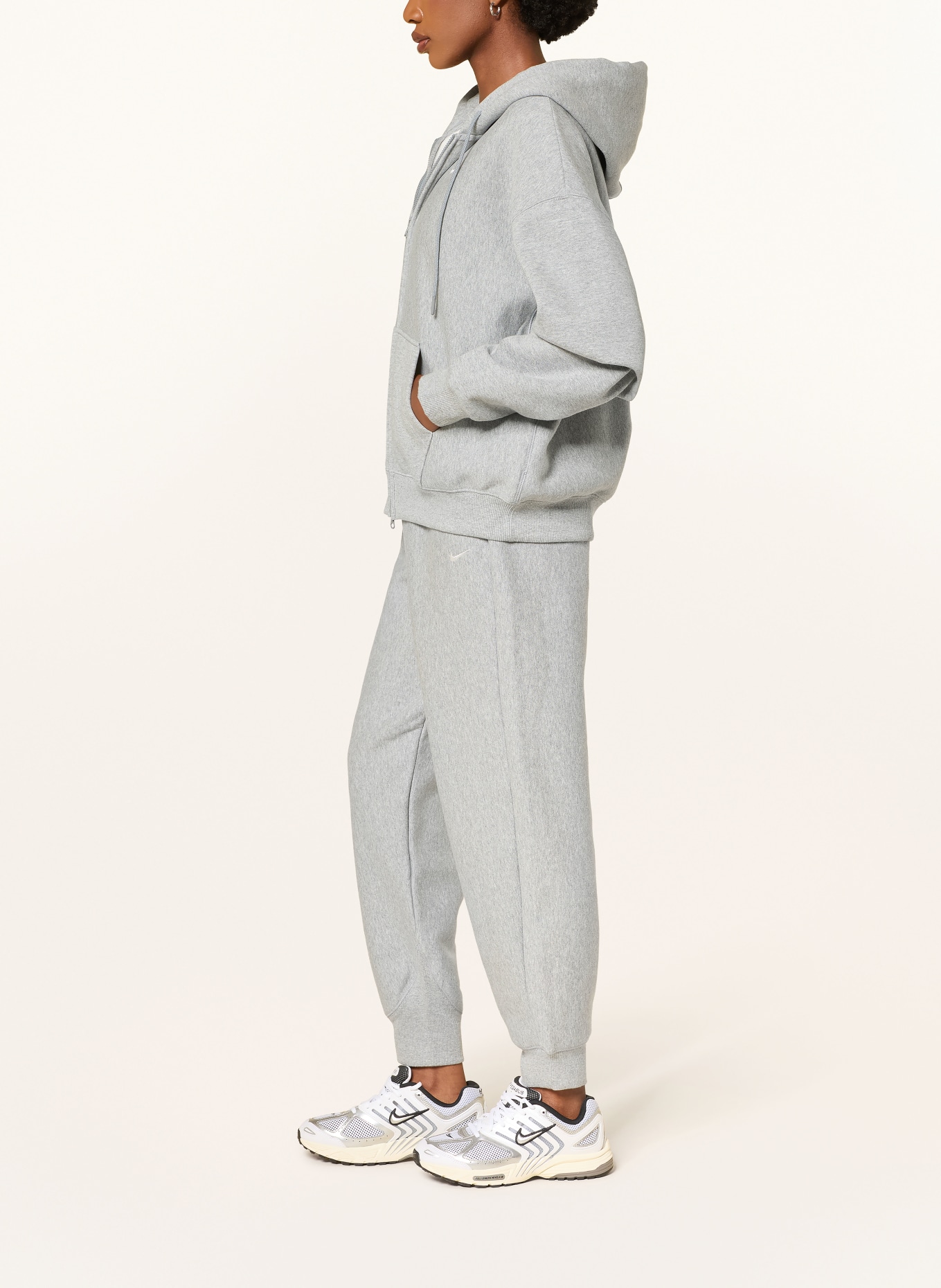 Nike Oversized sweatvest STUDIO: LICHTGRIJS