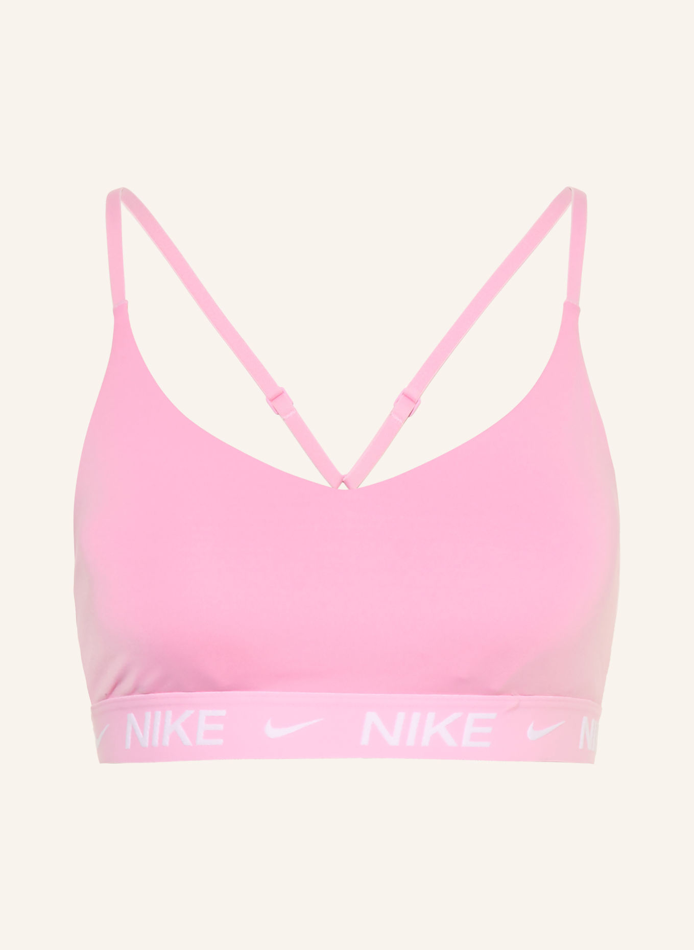 Nike INDY Sports bra: PINK / WHITE