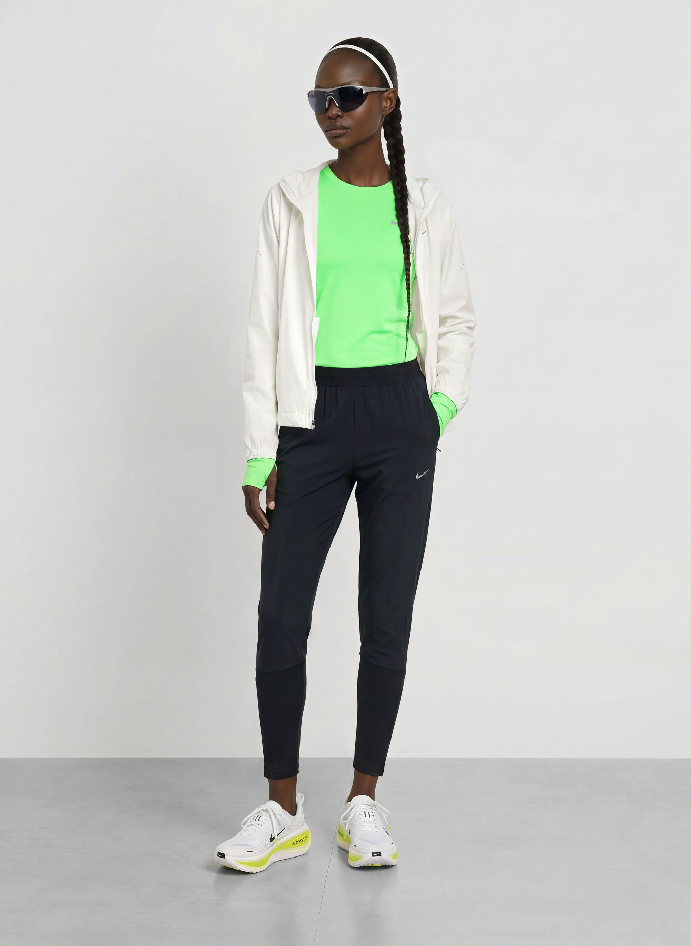 Nike T-shirt technique SWIFT: VERT FLUO