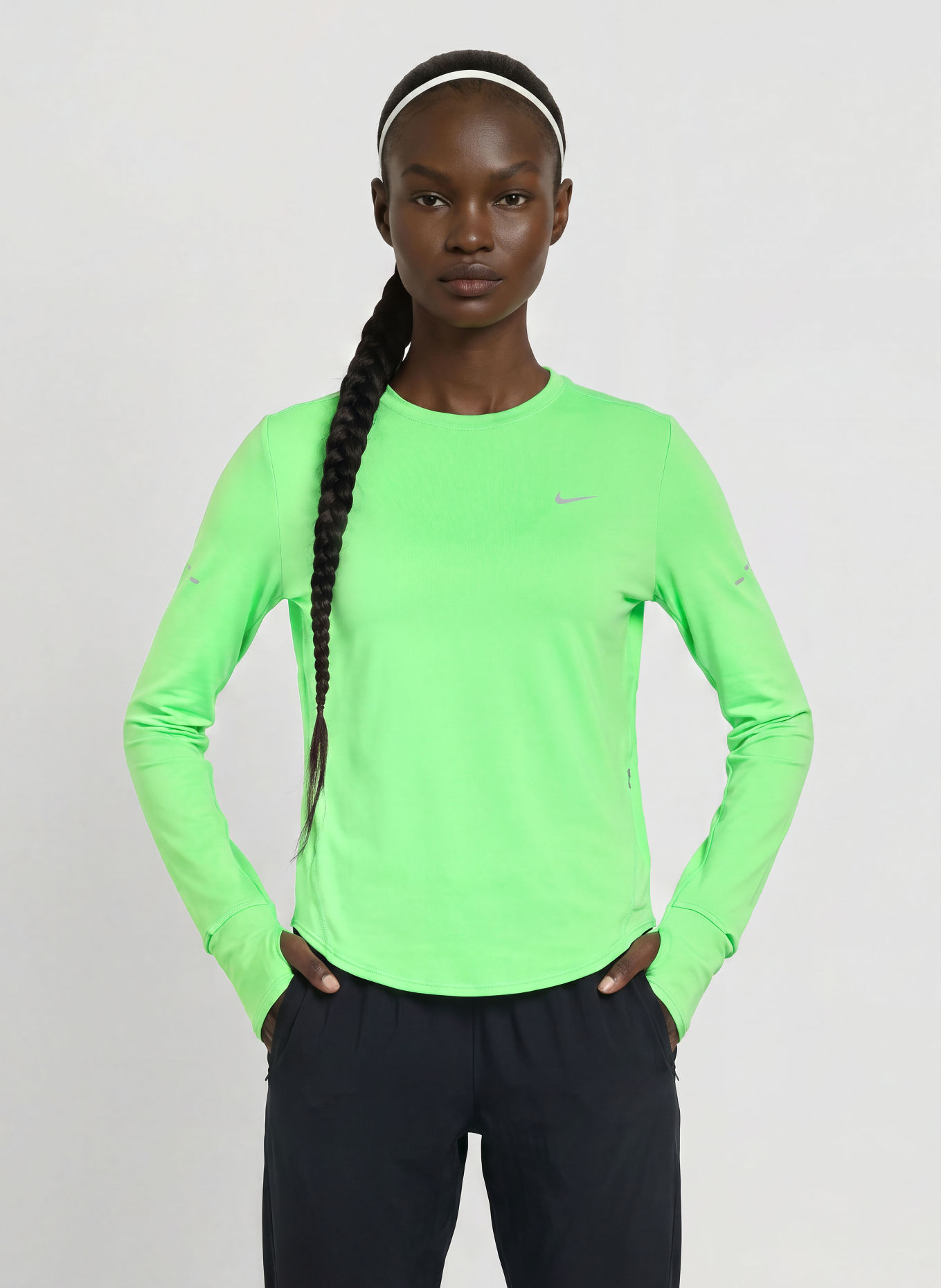 Nike T-shirt technique SWIFT: VERT FLUO