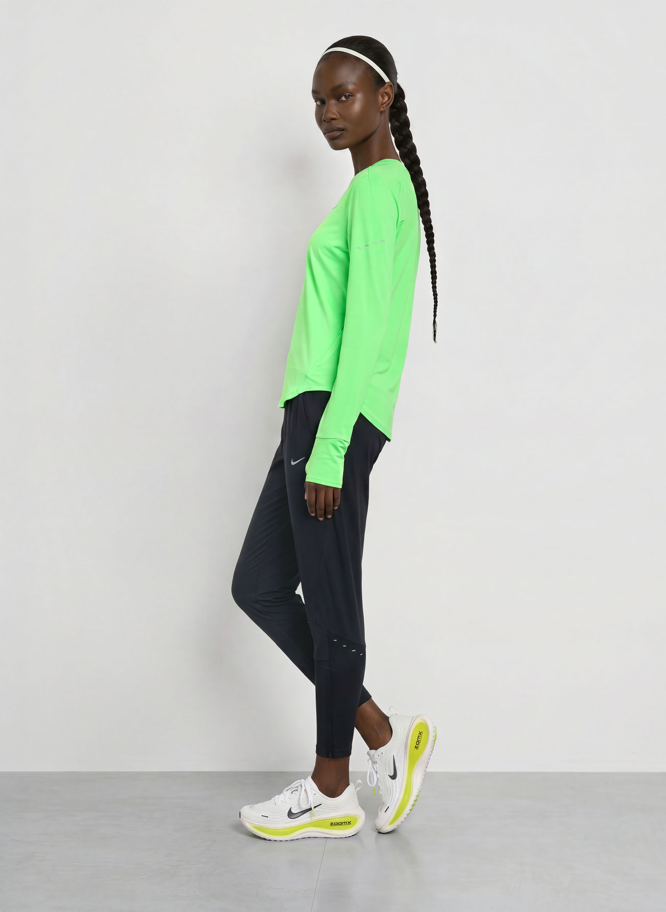 Nike T-shirt technique SWIFT: VERT FLUO