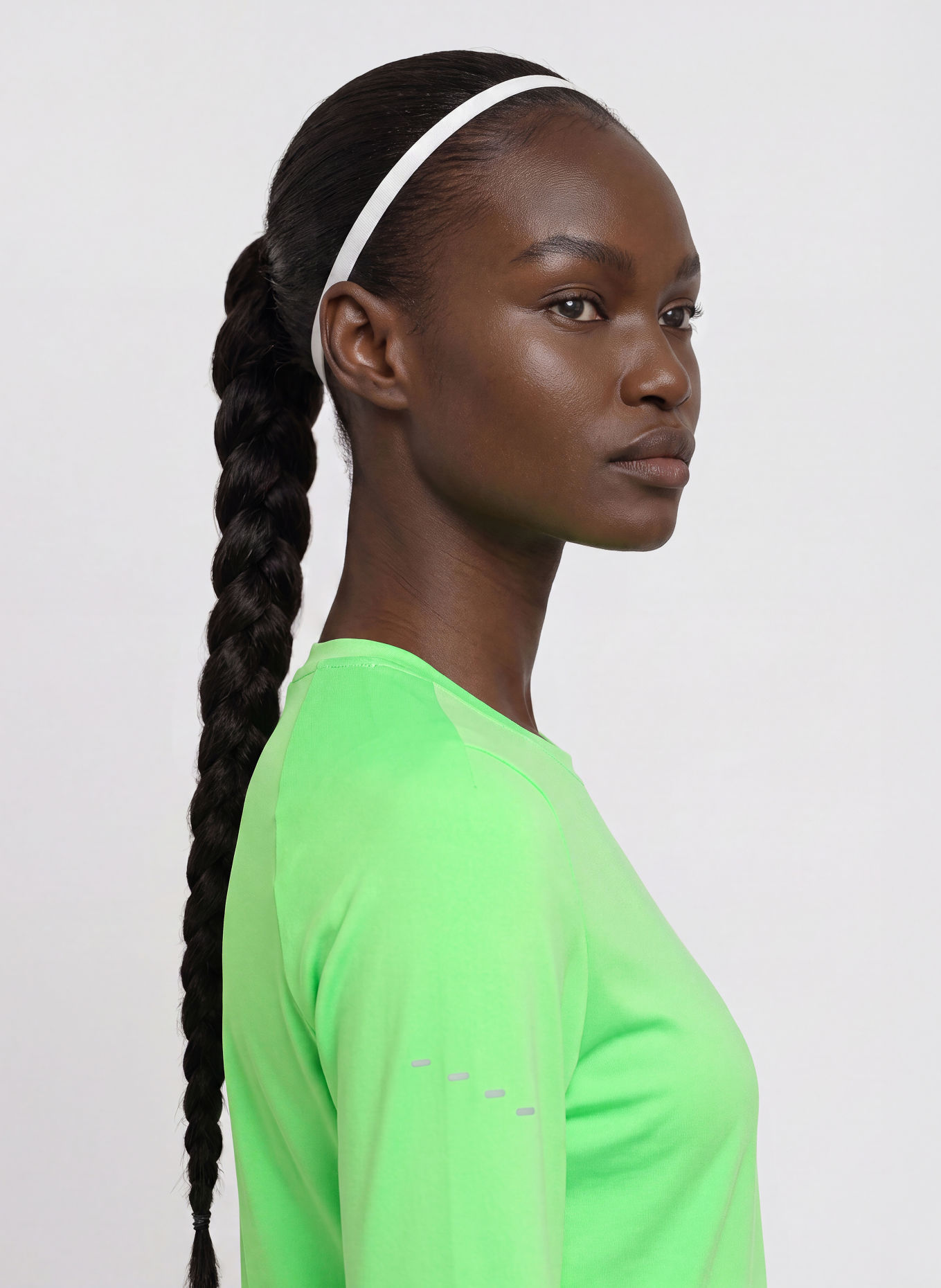 Nike T-shirt technique SWIFT: VERT FLUO
