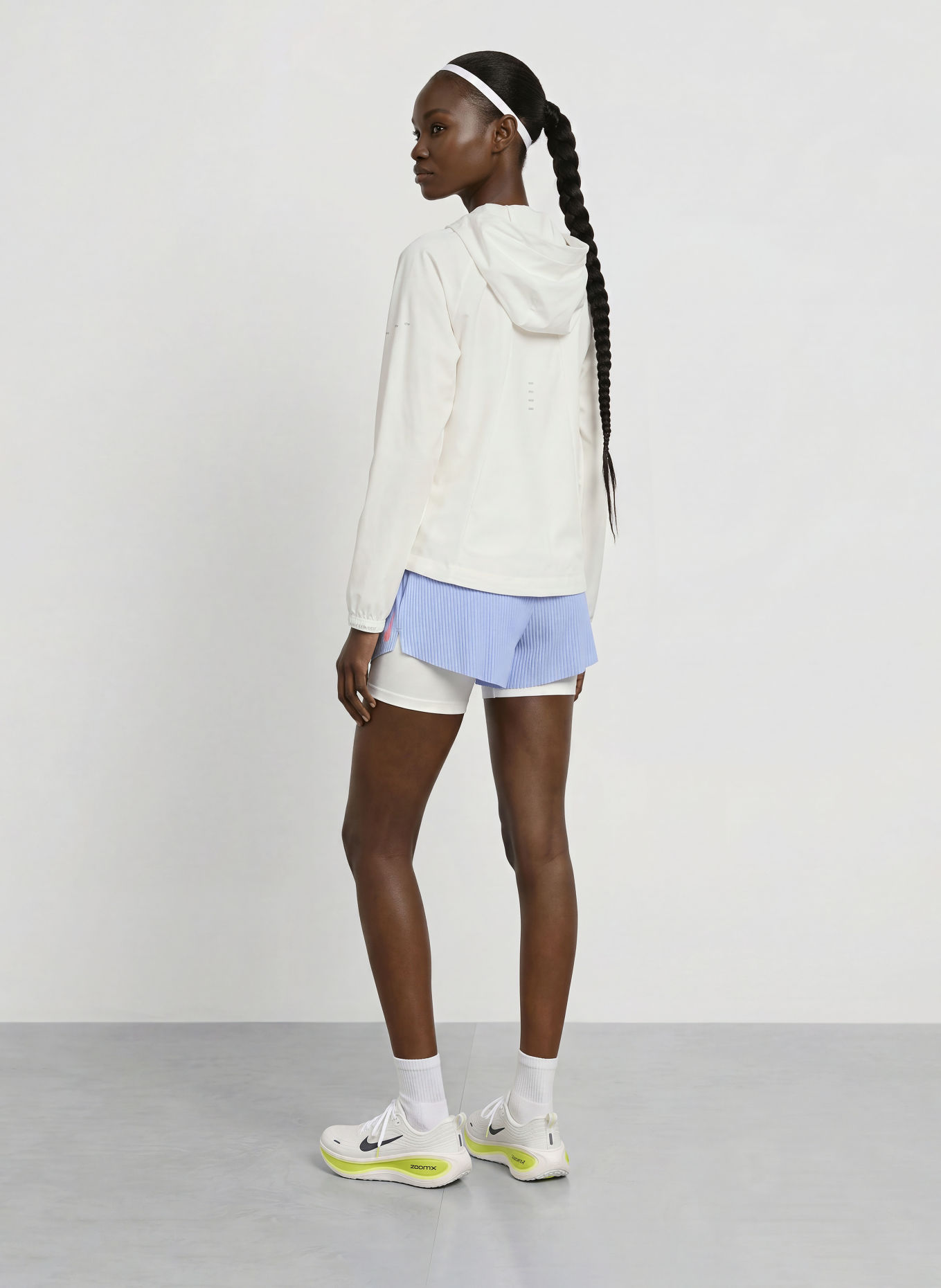 Nike Veste de course SWIFT: BLANC