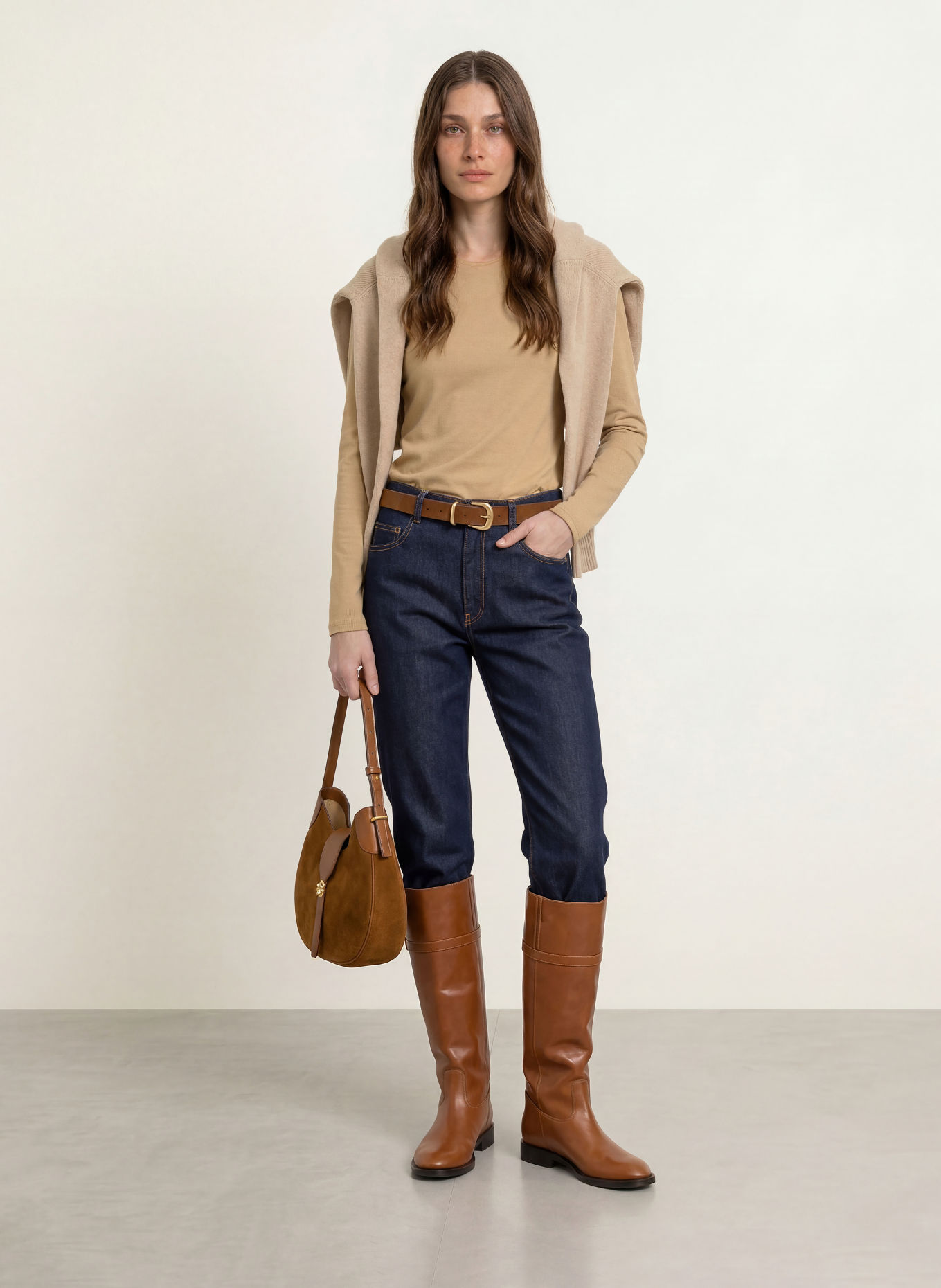 MARC CAIN Long-sleeve: 620 tannin