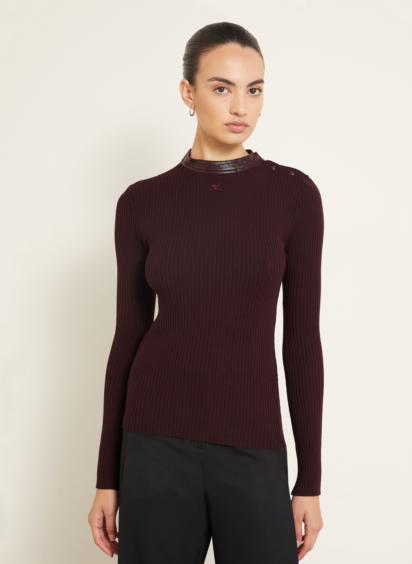 Courrèges Sweater: DARK RED