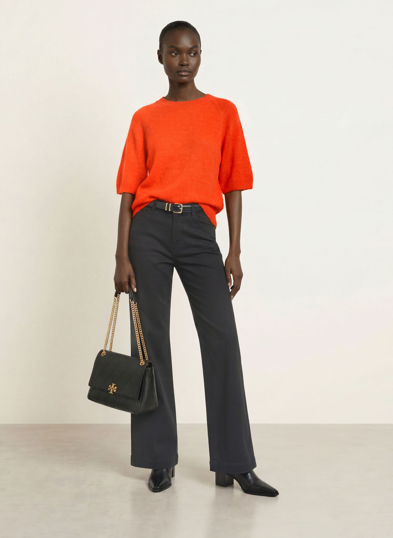 MARC CAIN Strickshirt mit Alpaka: 278 campari