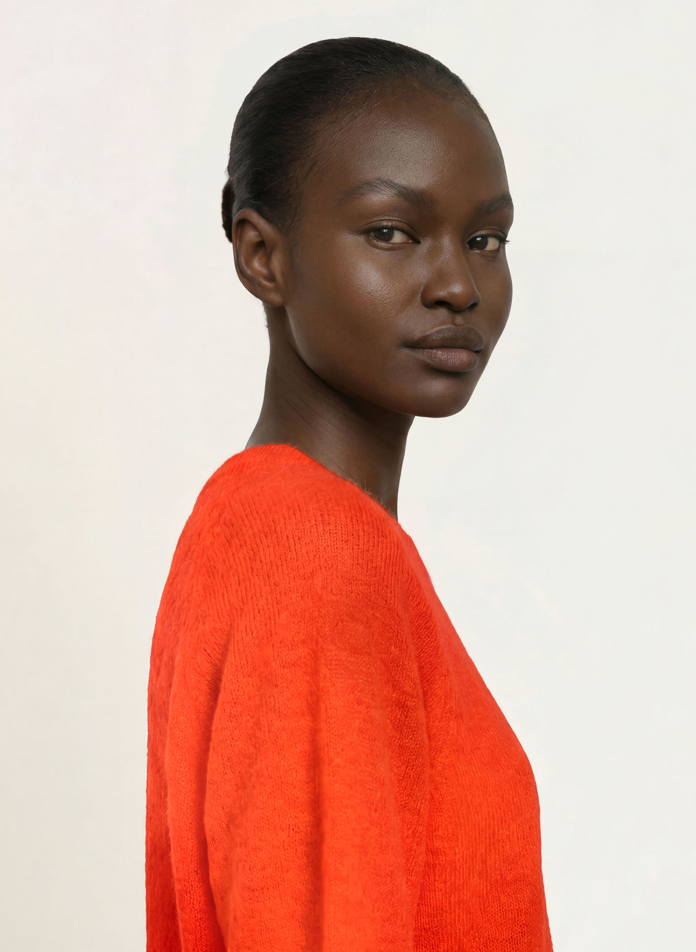MARC CAIN Strickshirt mit Alpaka: 278 campari
