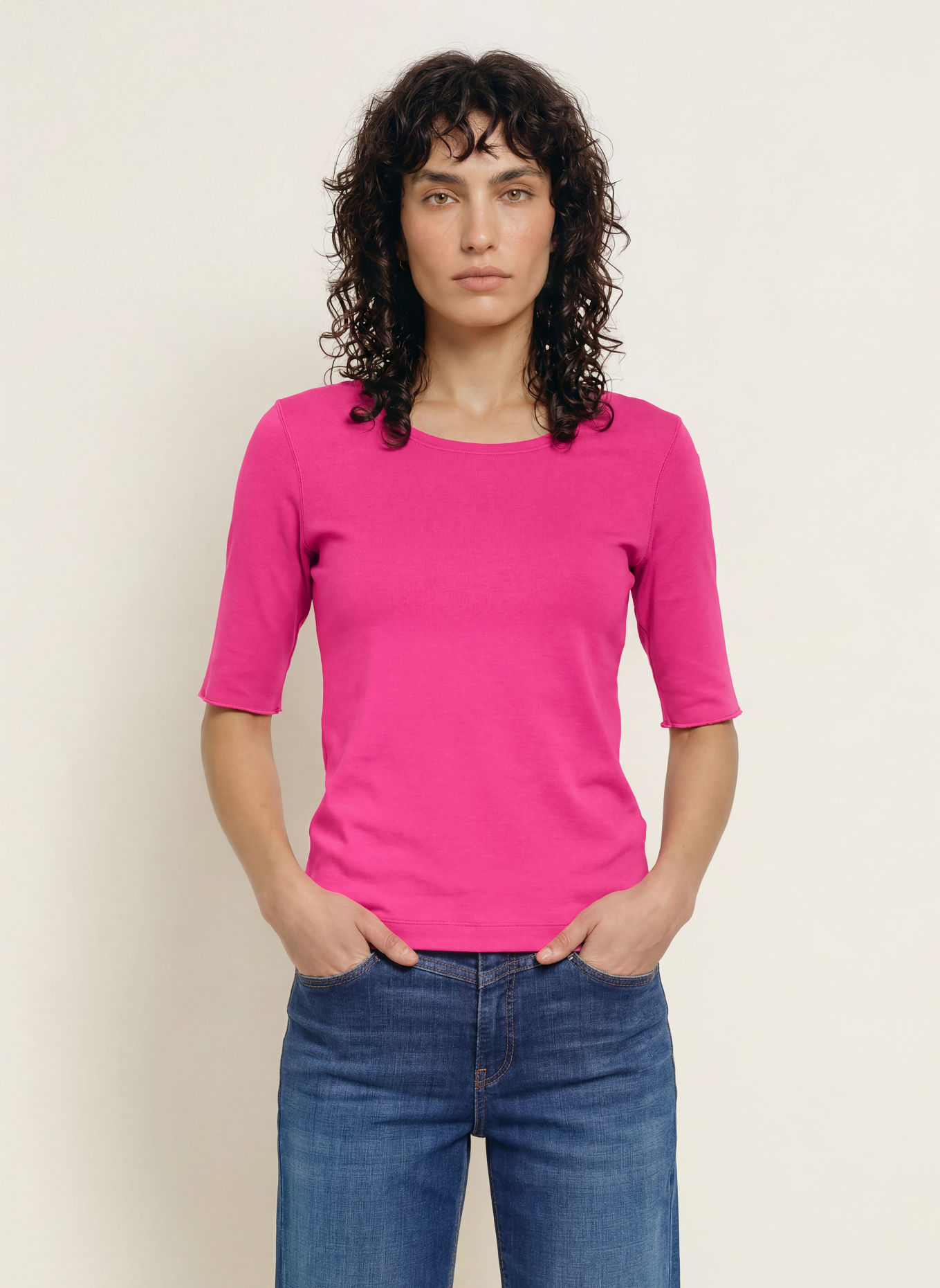 MARC CAIN T-Shirt: 264 very berry