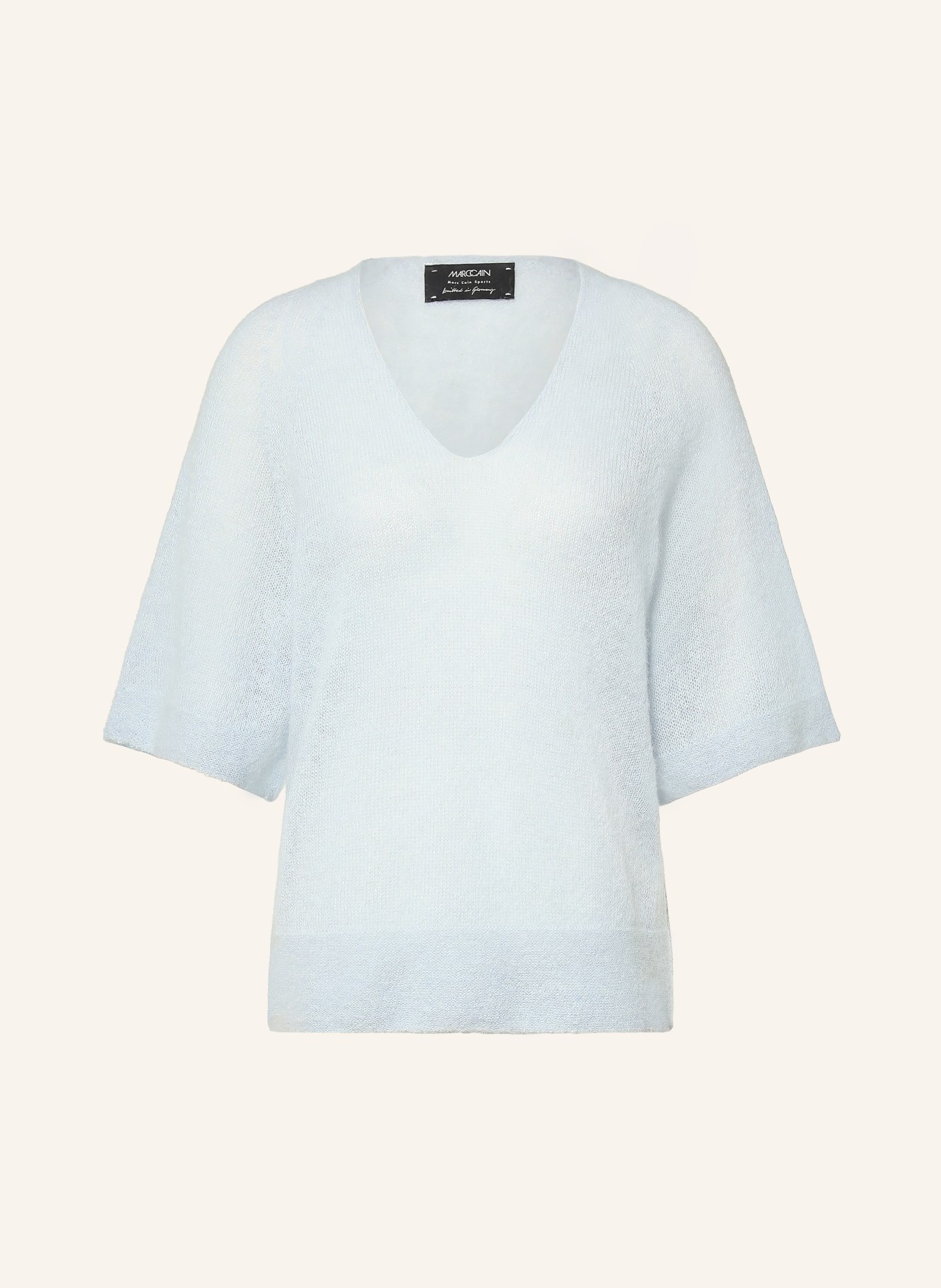 MARC CAIN Pull en maille avec de l'alpaga et du mohair: 318 niagara mist