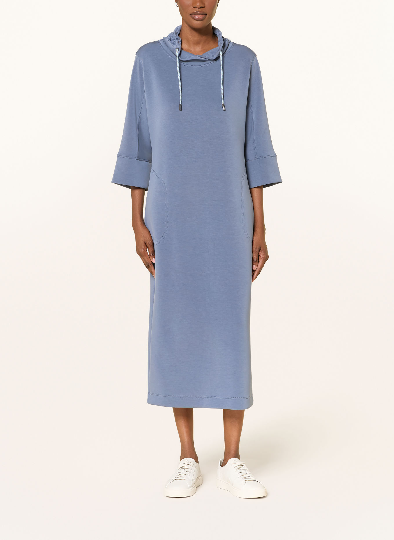 MARC CAIN Sweatshirt dress with 3/4 sleeves: 380 grisaille
