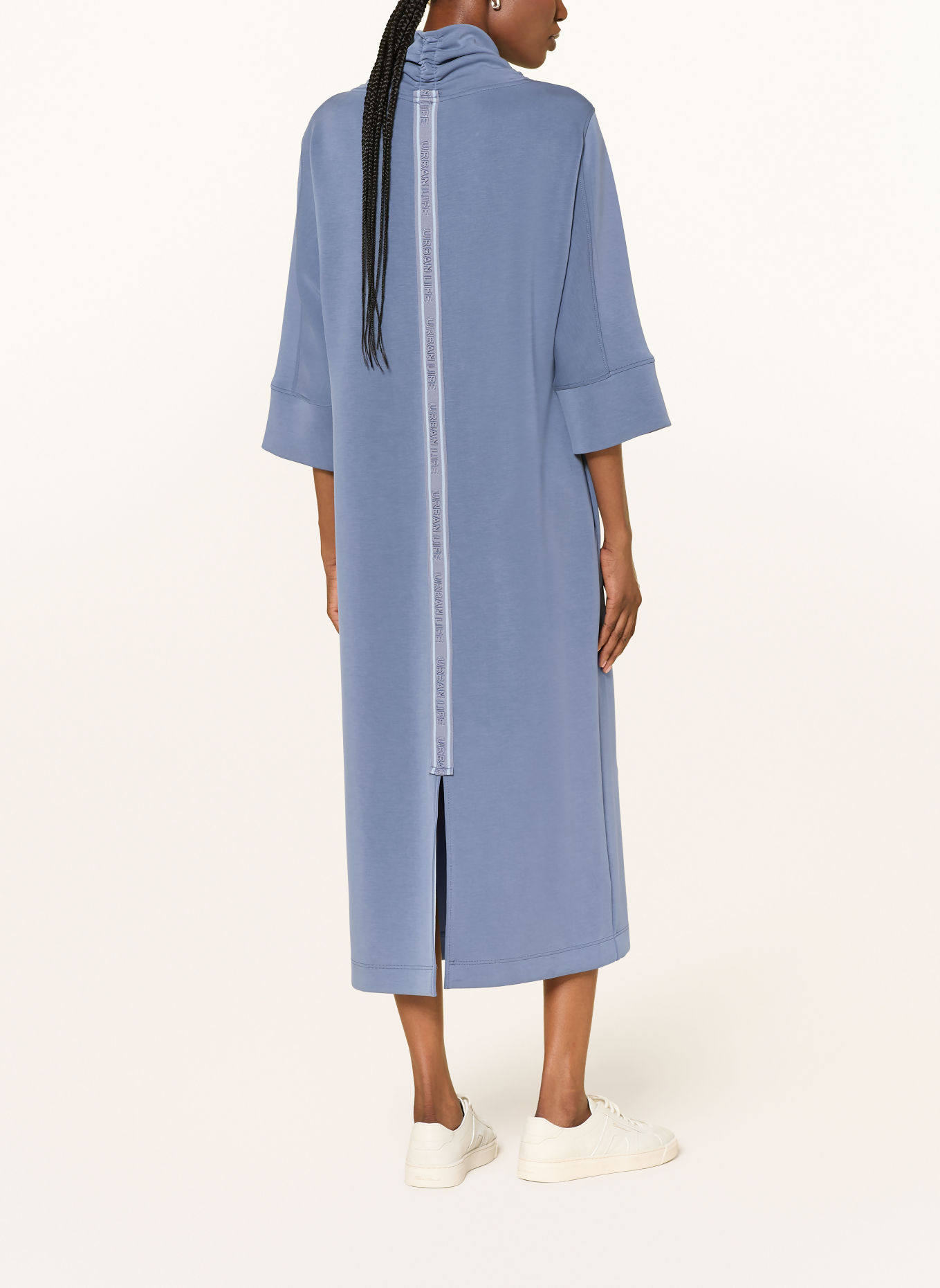 MARC CAIN Sweatshirt dress with 3/4 sleeves: 380 grisaille
