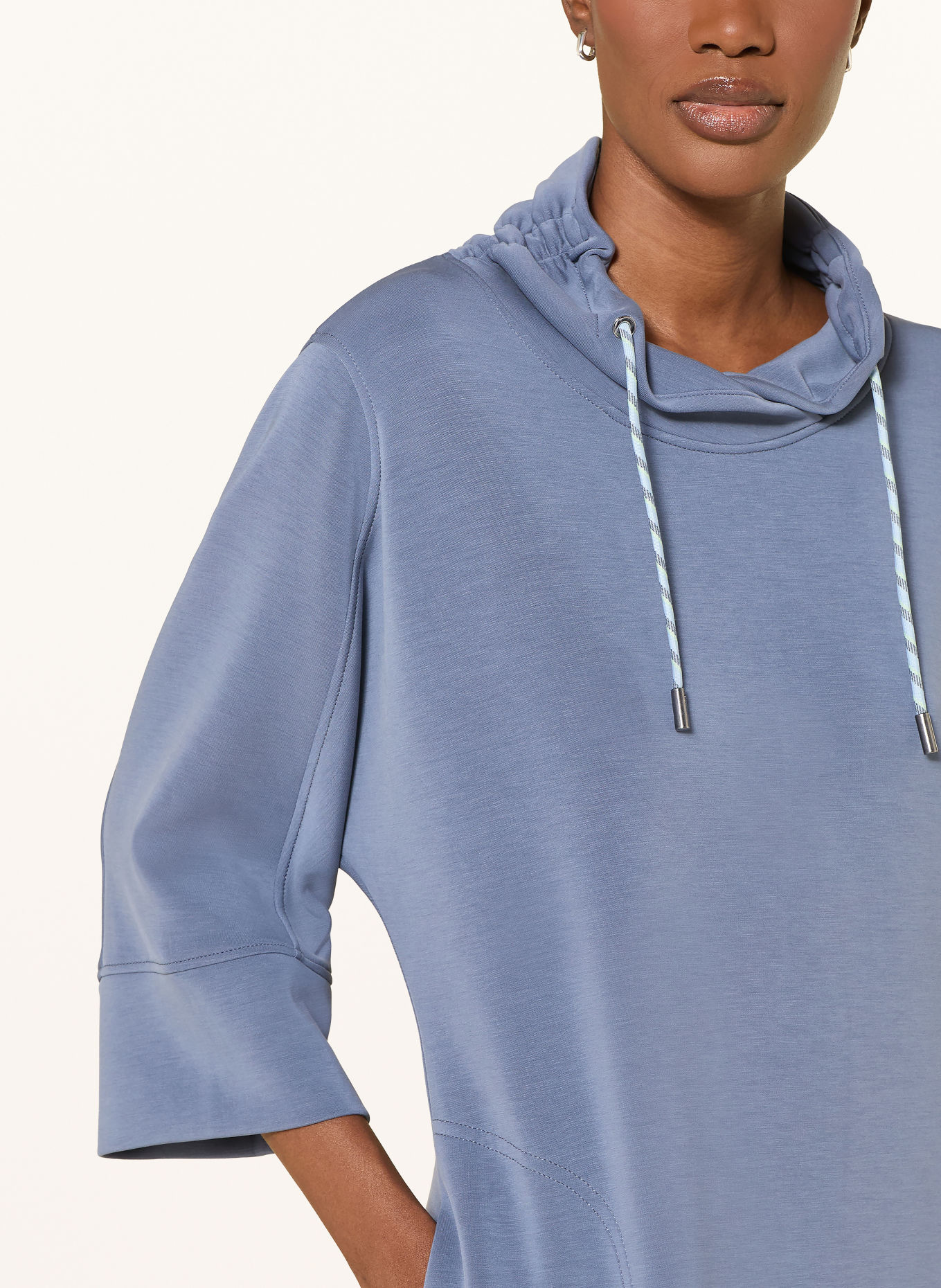 MARC CAIN Sweatshirt dress with 3/4 sleeves: 380 grisaille