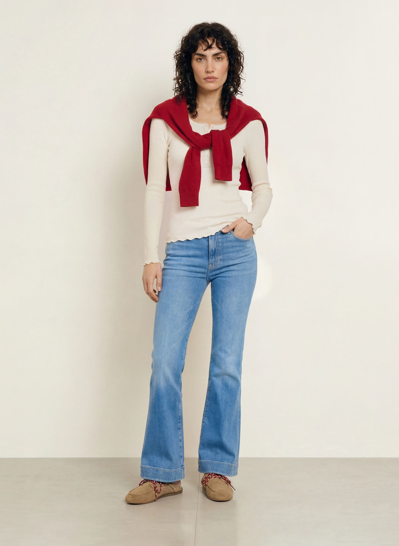 rosemunde Longsleeve: ECRU