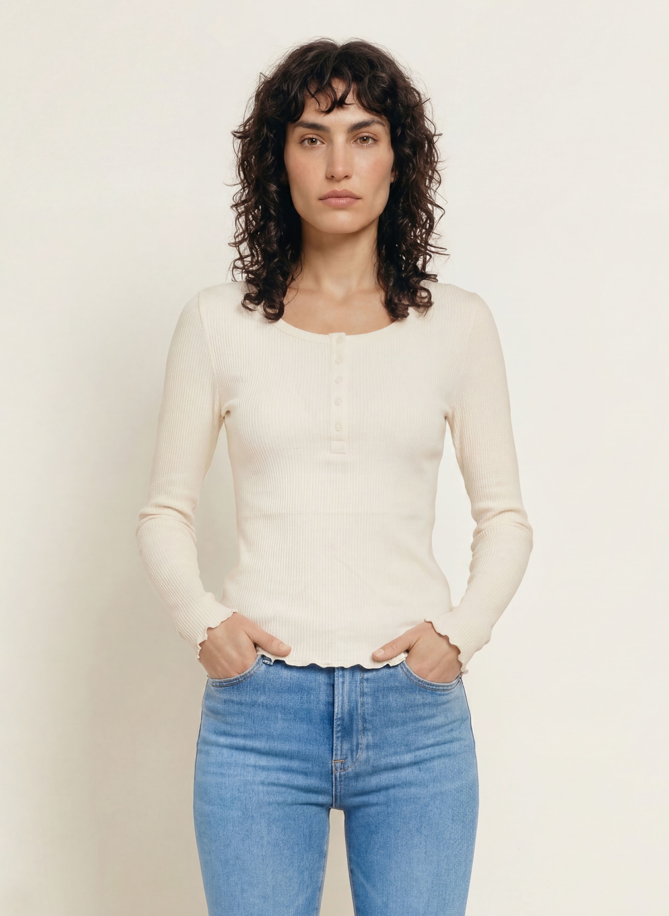 rosemunde Longsleeve: ECRU