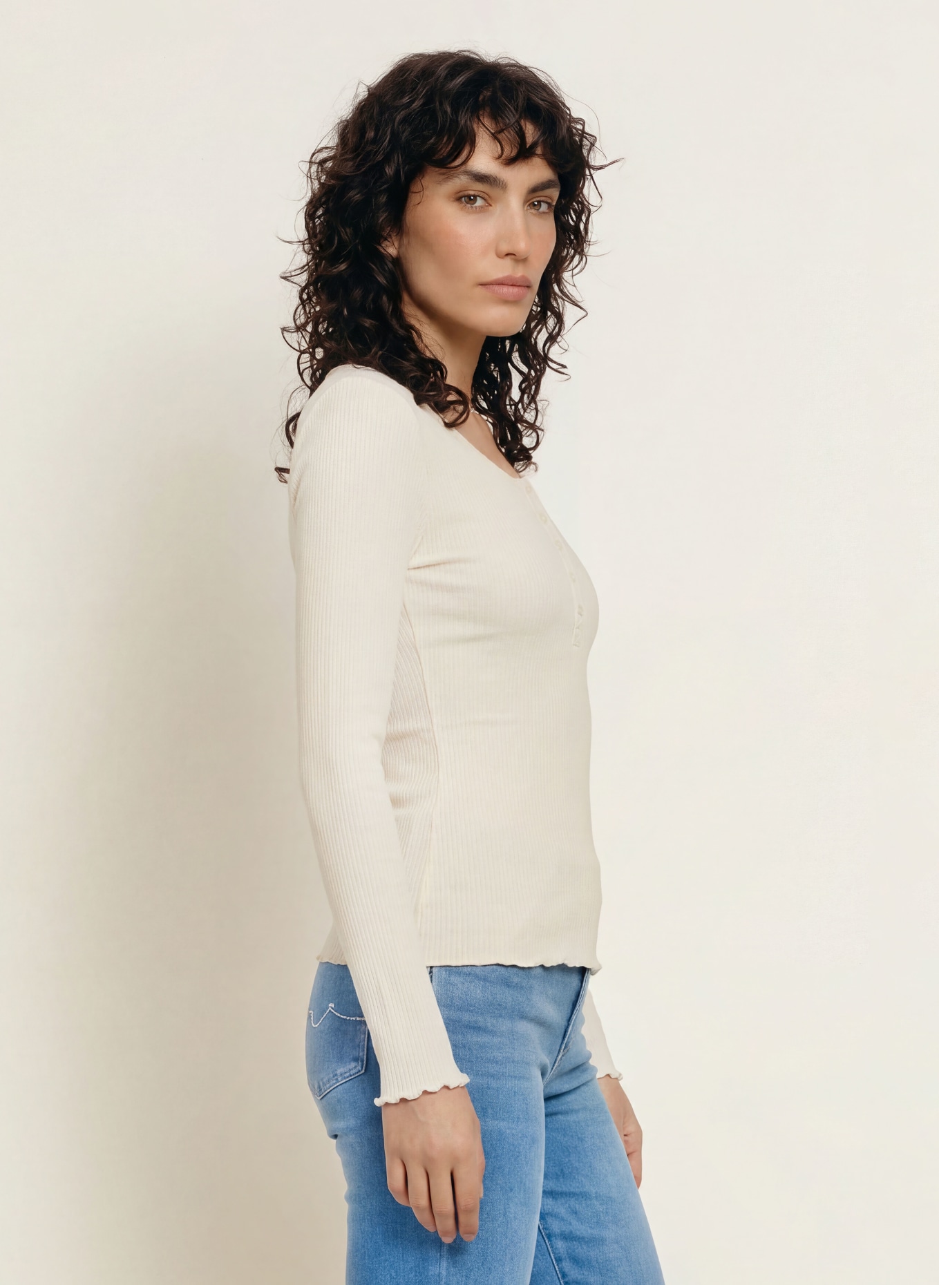 rosemunde Longsleeve: ECRU
