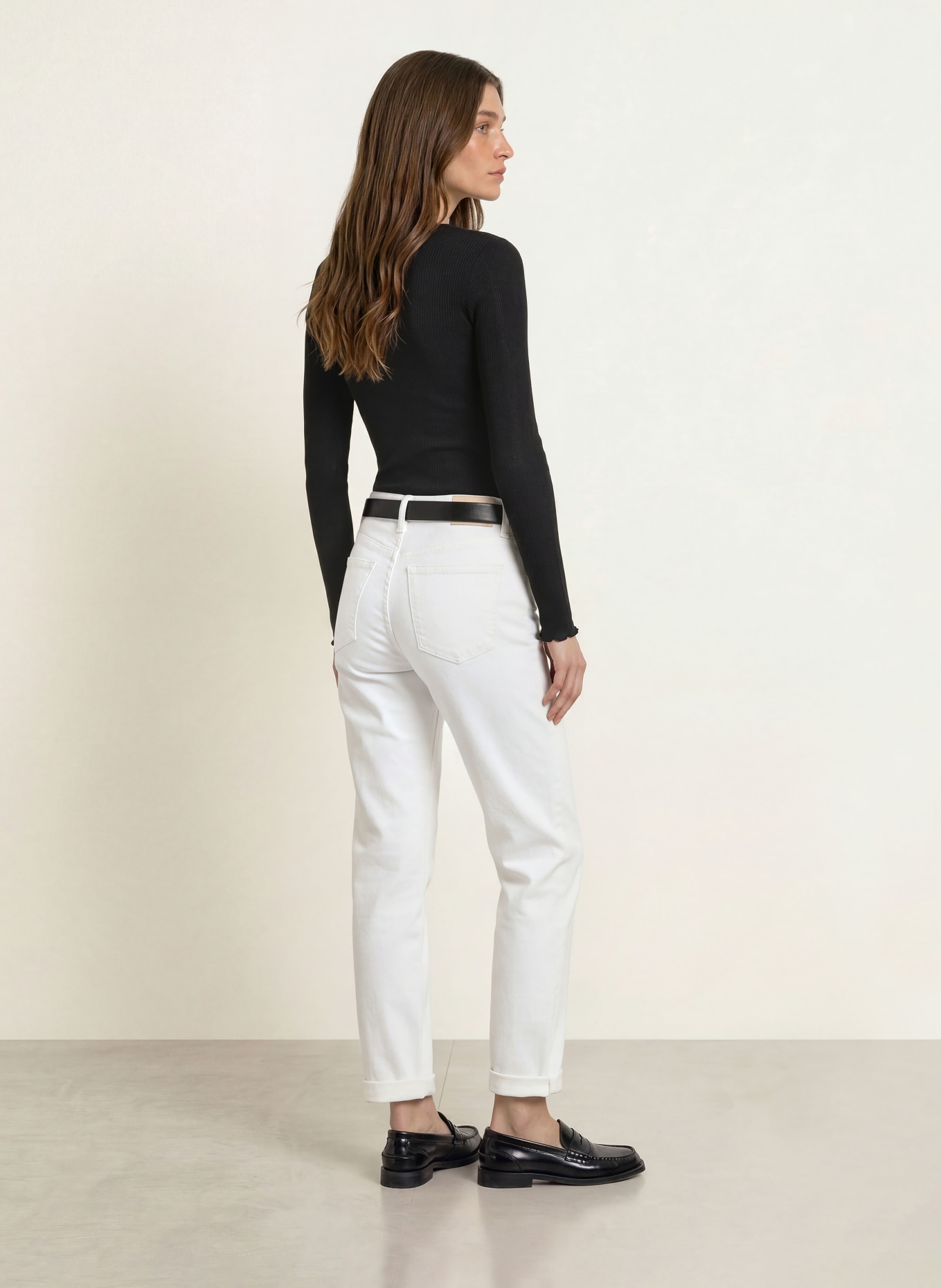 rosemunde Longsleeve: SCHWARZ