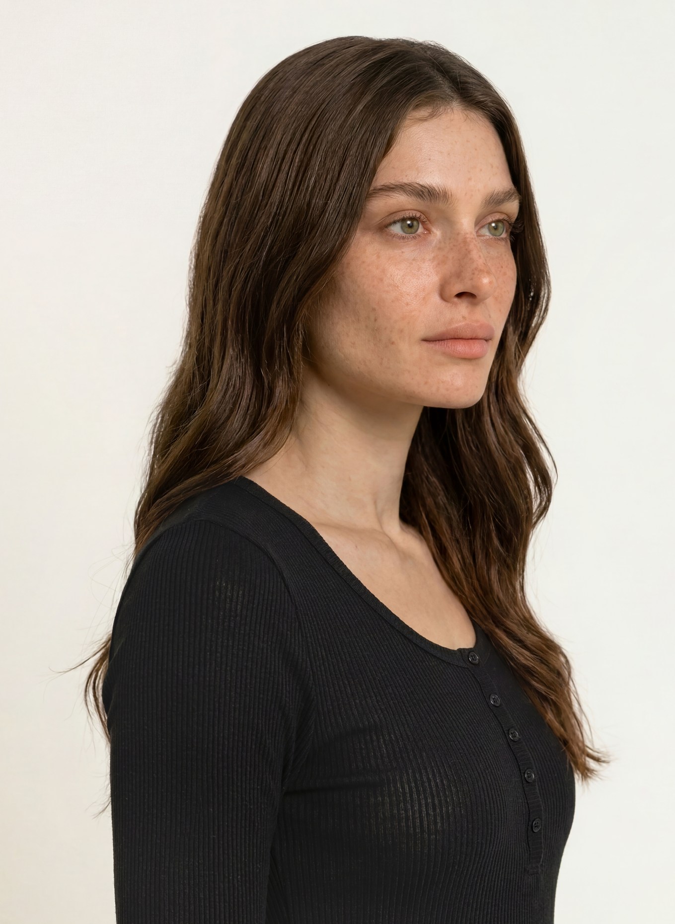 rosemunde Longsleeve: SCHWARZ