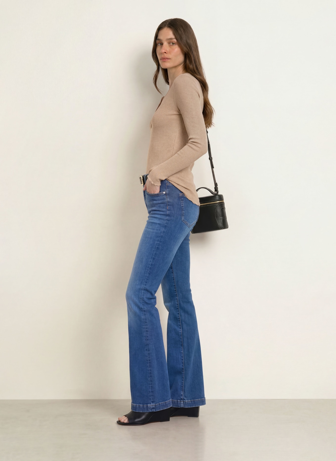 rosemunde Longsleeve: CAMEL