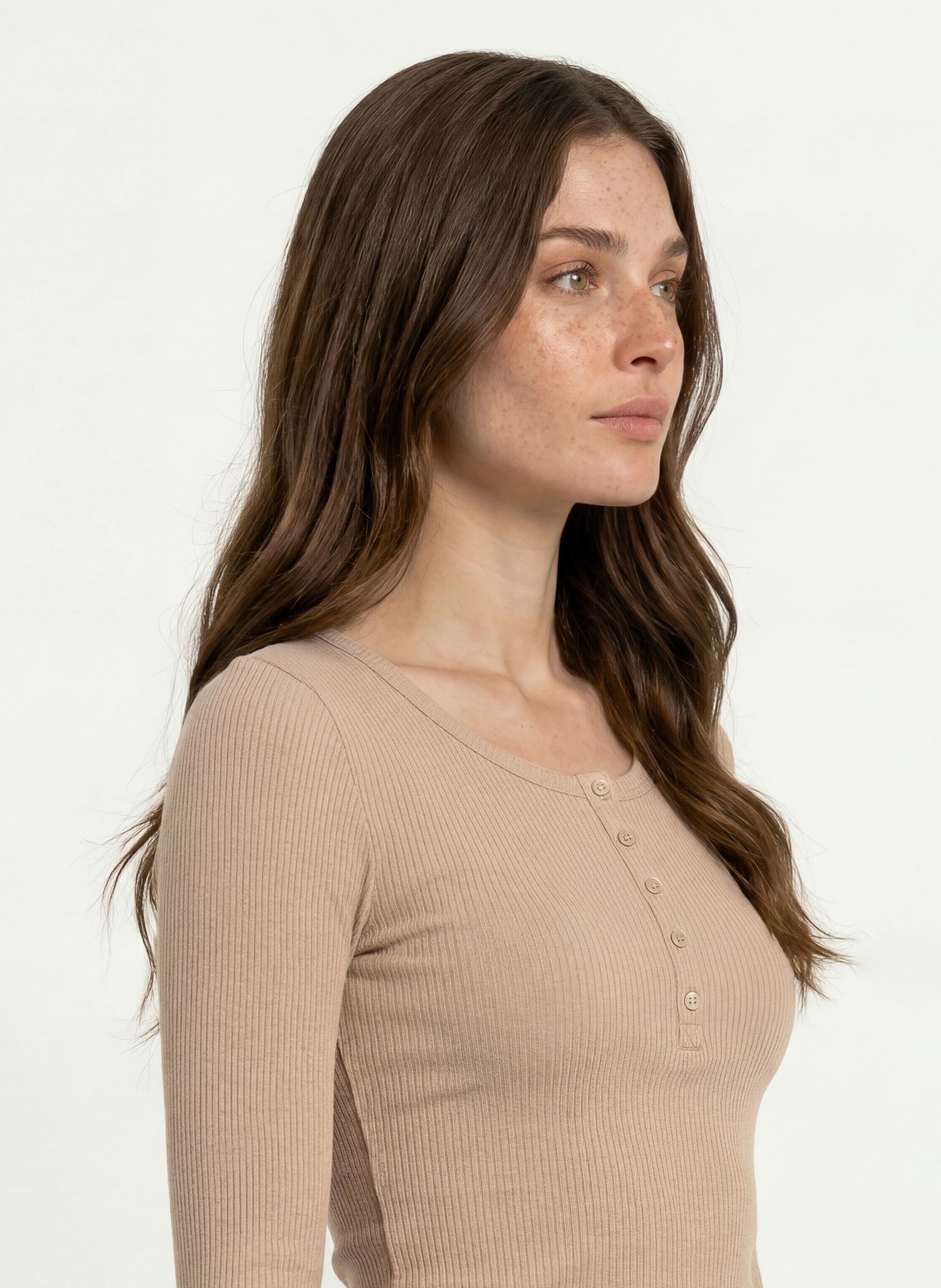 rosemunde Longsleeve: CAMEL