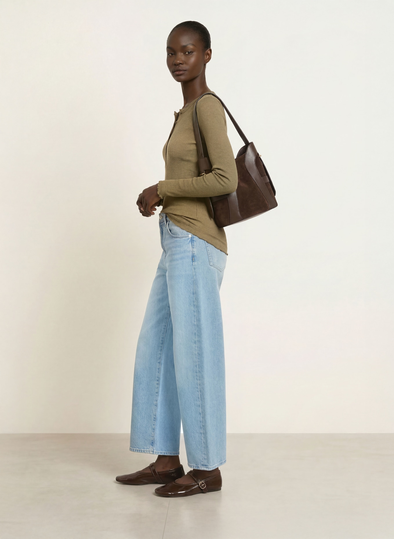 rosemunde Longsleeve: OLIV