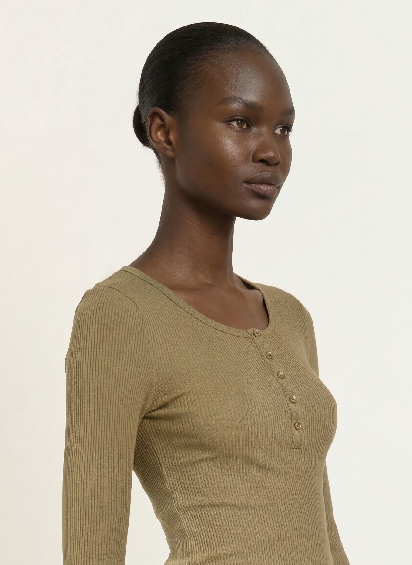 rosemunde Longsleeve: OLIV