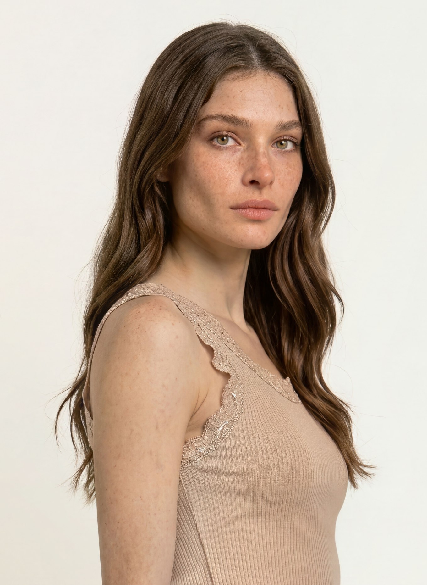 rosemunde Top RMWBALTA mit Spitze: CAMEL