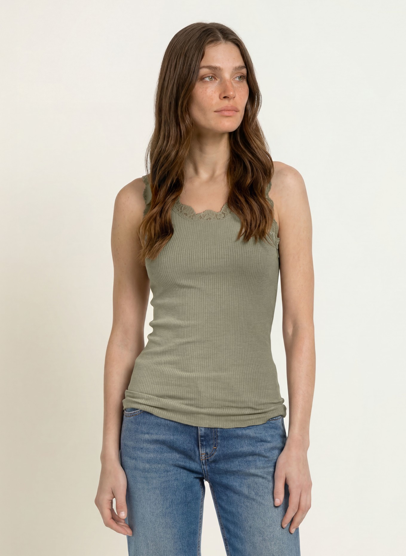 rosemunde Top RMWBALTA mit Spitze: OLIV