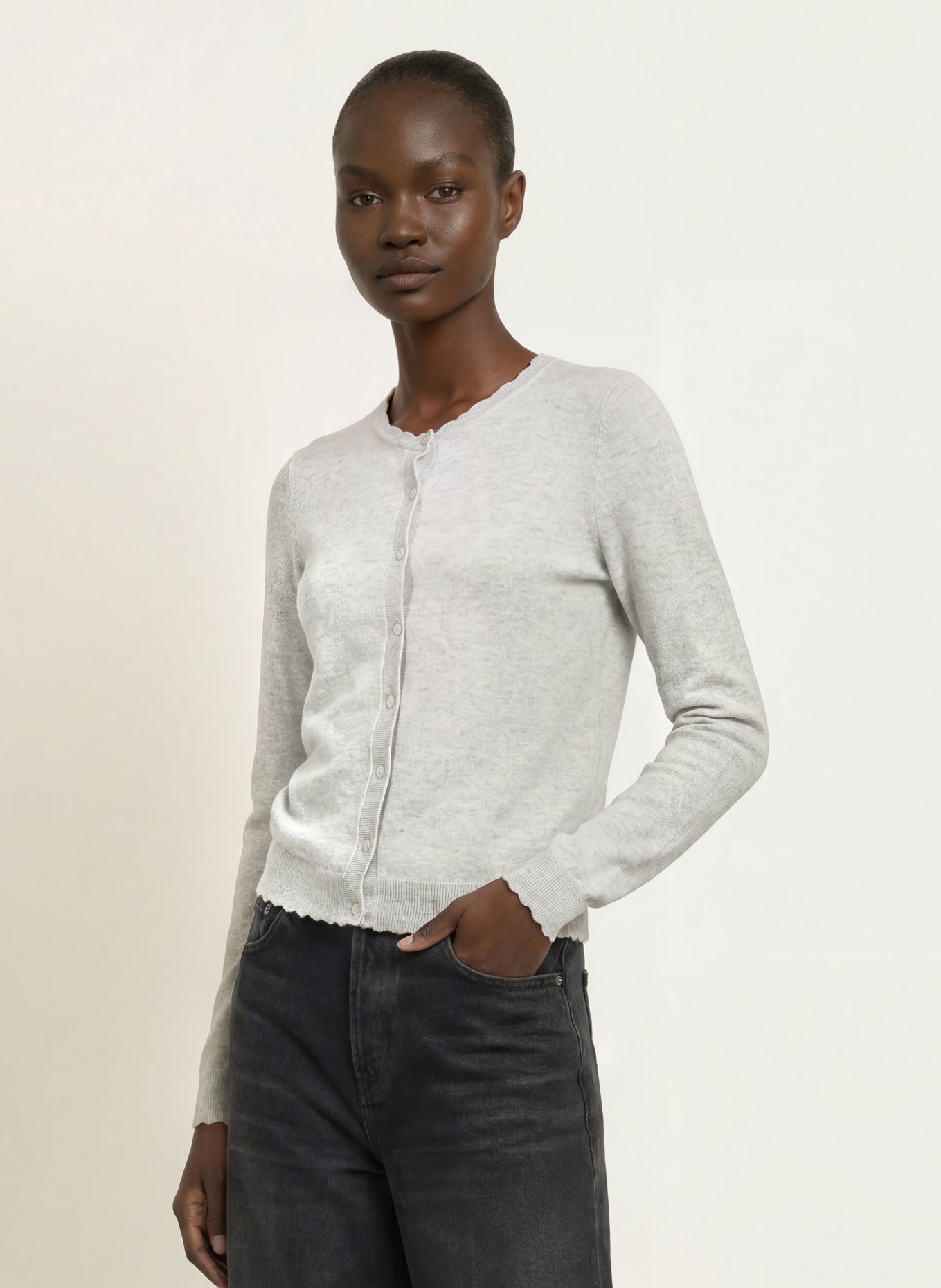 rosemunde Vest RMWSOFIA: LICHTGRIJS