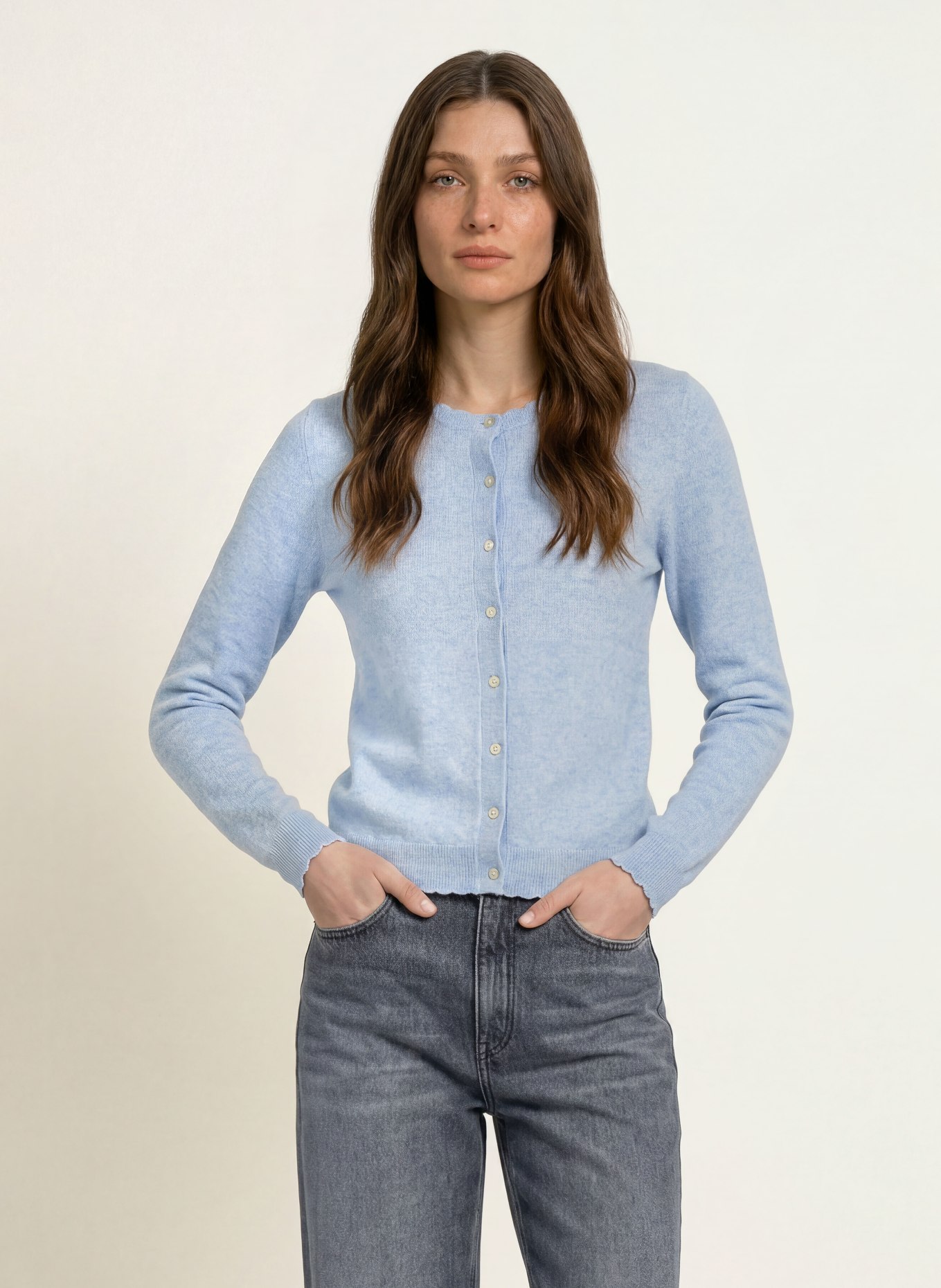 rosemunde RMWSOFIA Cardigan: LIGHT BLUE