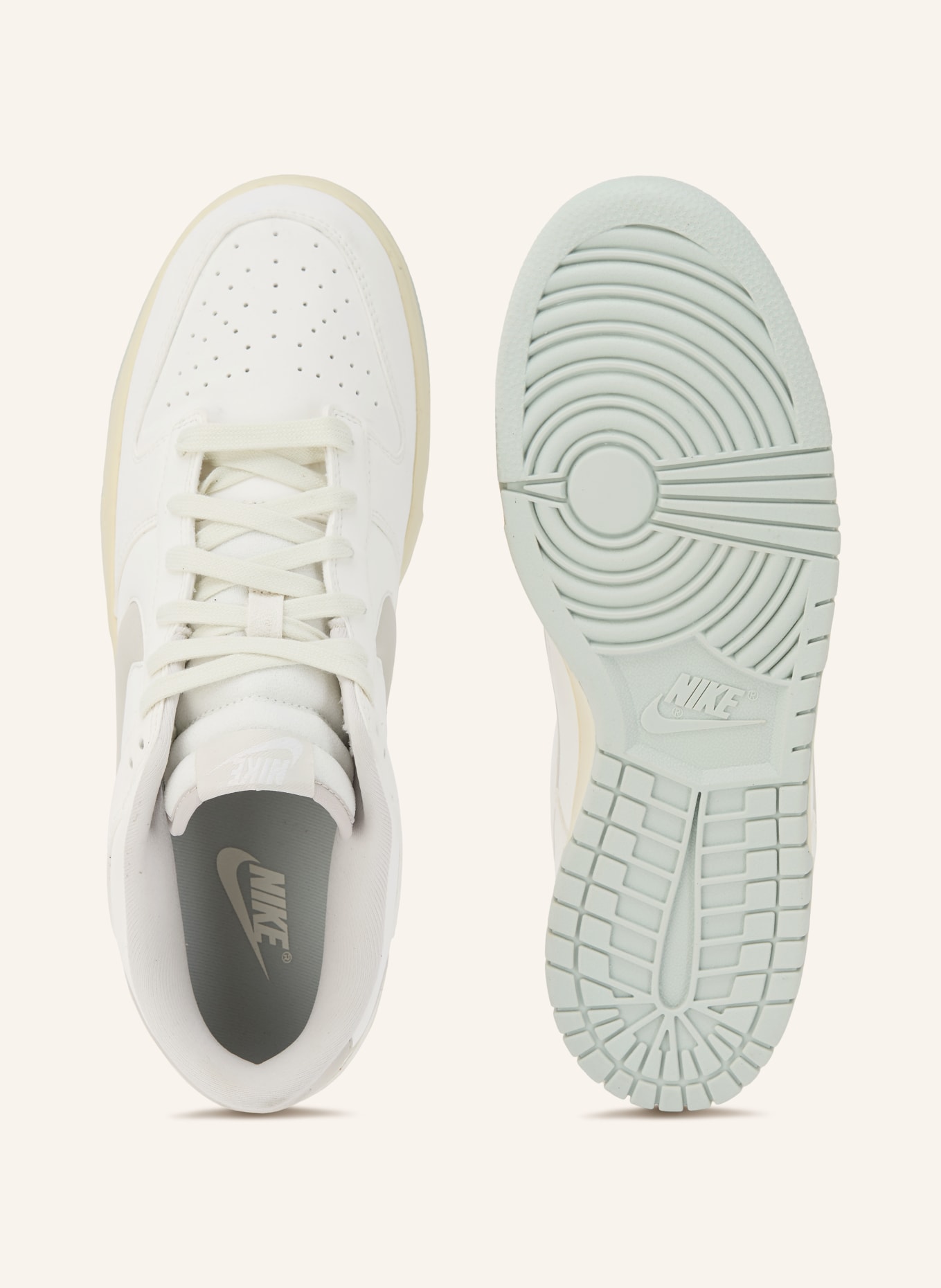 Nike DUNK LOW RETRO PRM Sneakers: CREAM / LIGHT GRAY